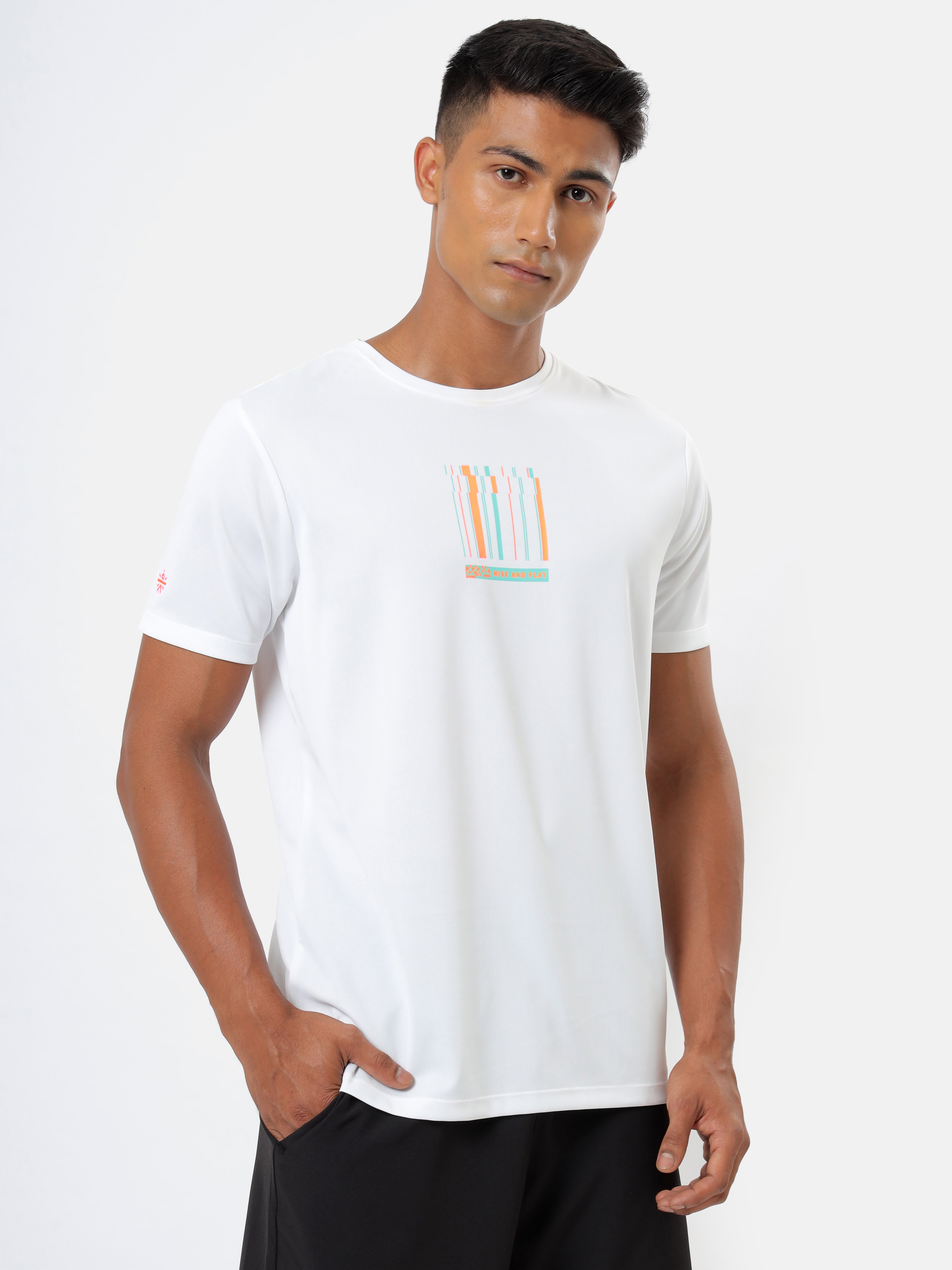 Active T-shirt with Minimal Graphic Pack of 2