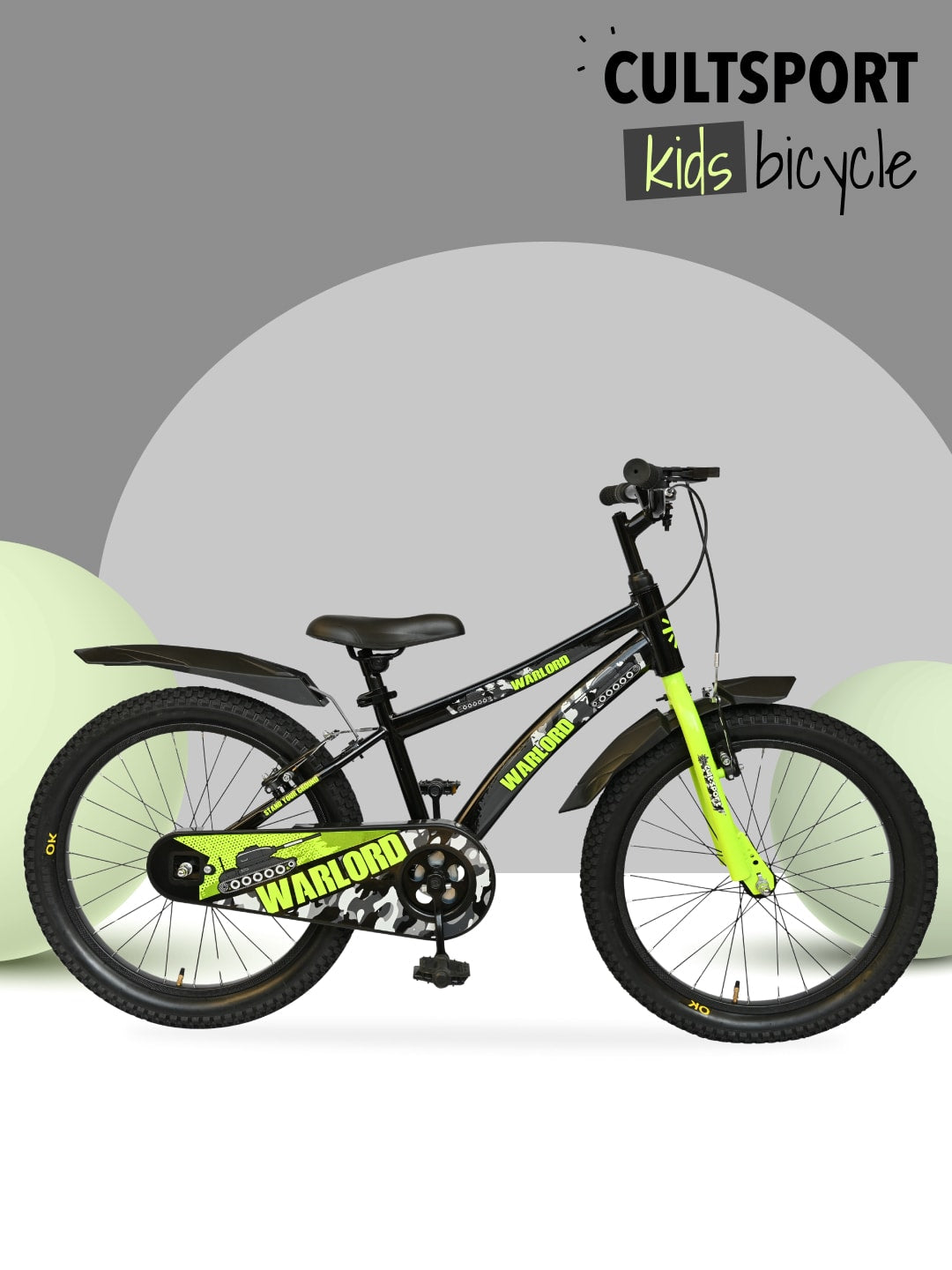 Warlord 20T Steel Frame Kids Bike Black