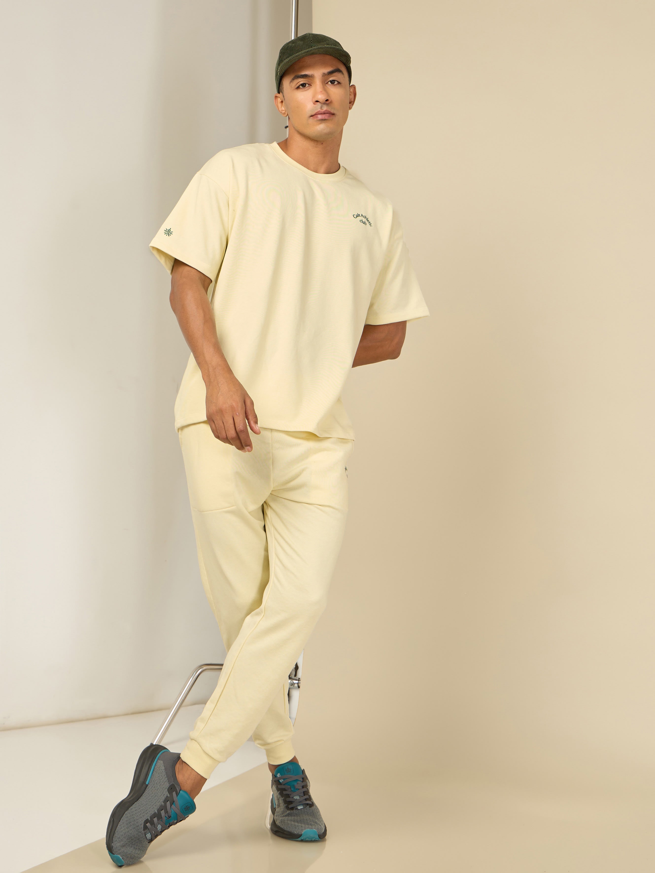 Cult Athletic Club Men Beige T-shirt