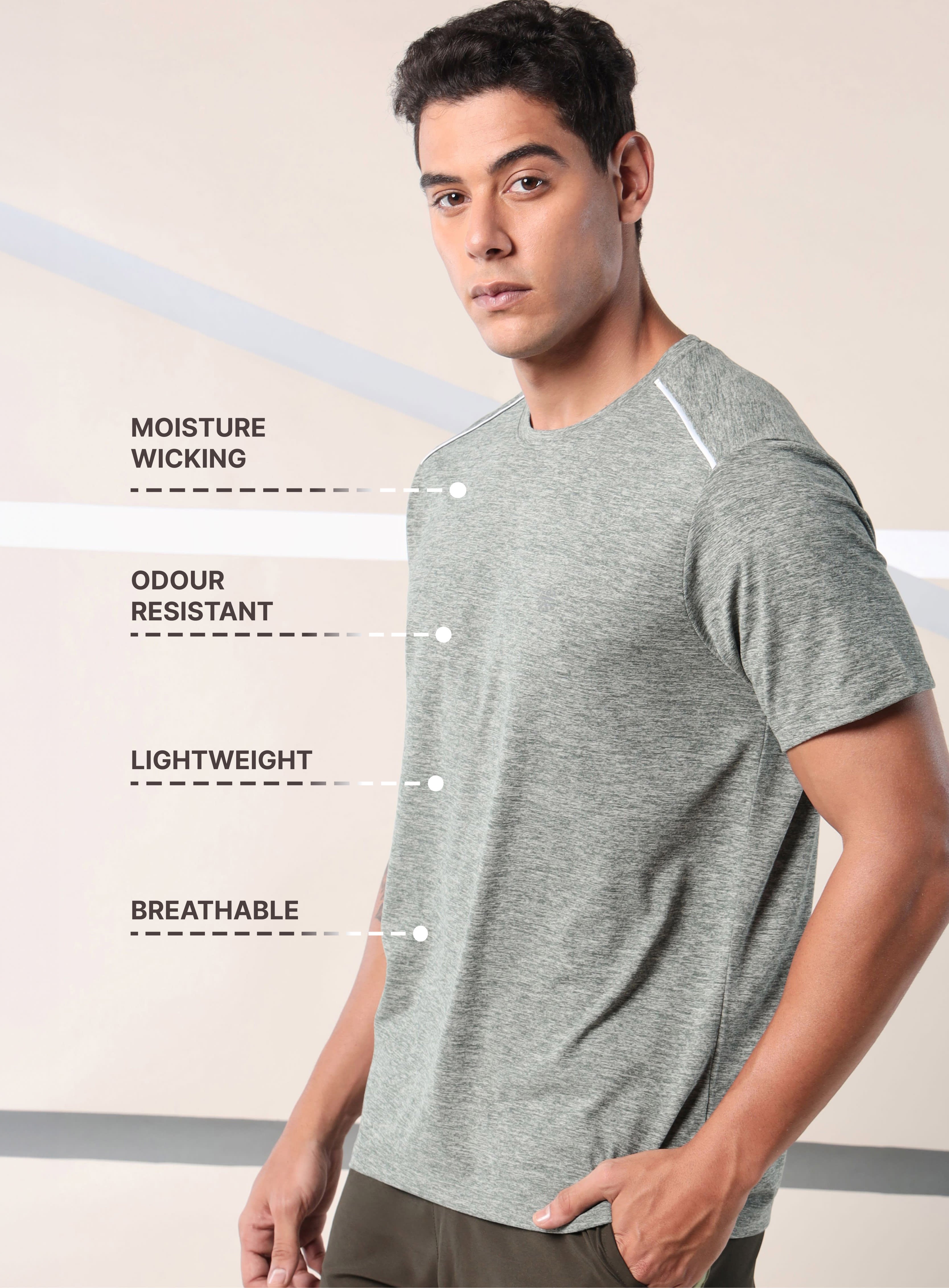 Move All Day Olive Comfortech T-shirt