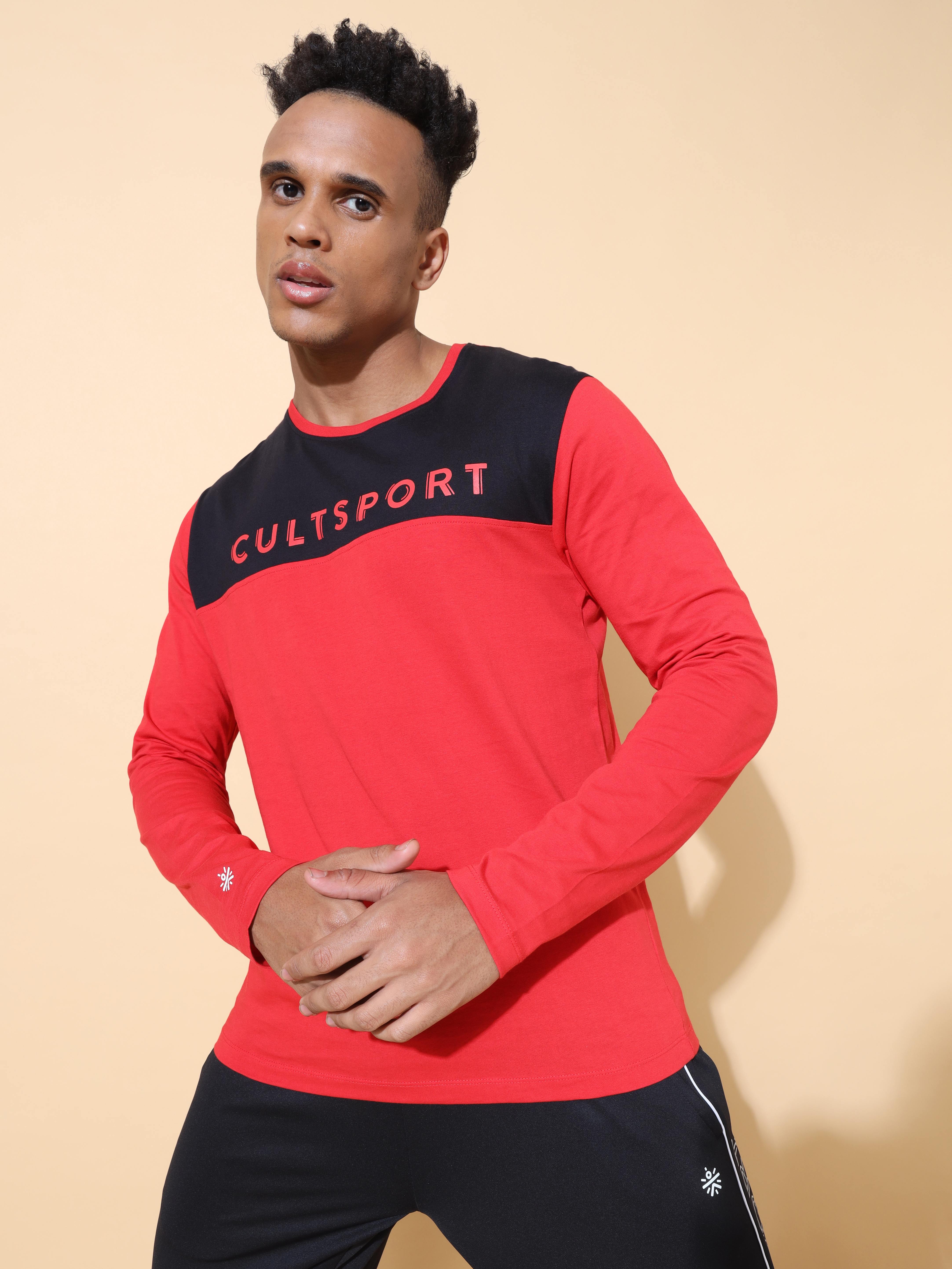 Colourblock Comfort T-shirt with Graphic