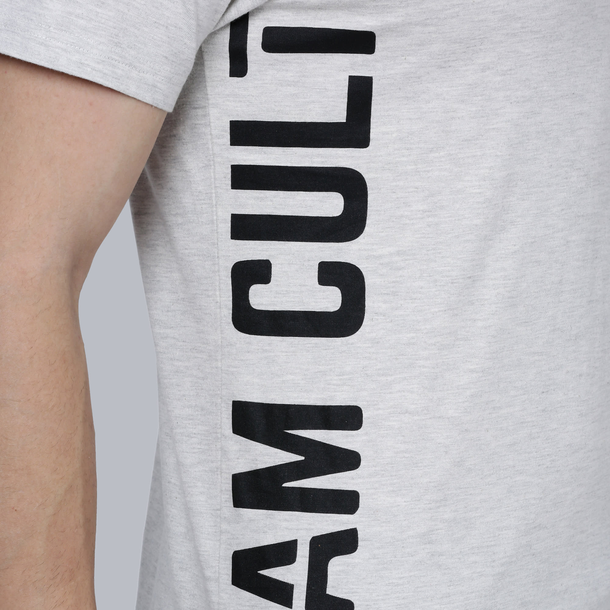 Signature "i Am Cult" Grey Cotton Tee