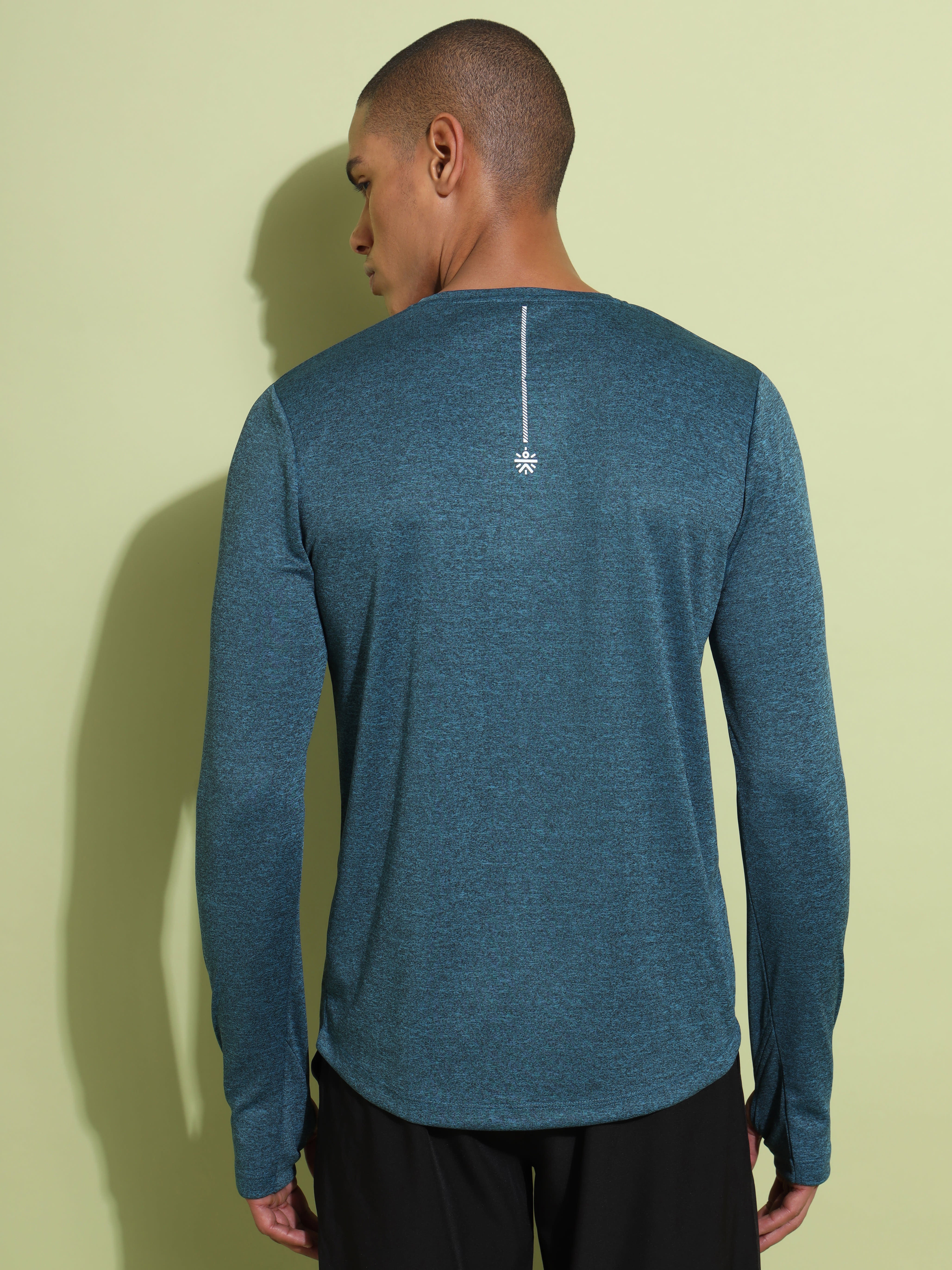 Melange Performance T-shirt with Thumbholes