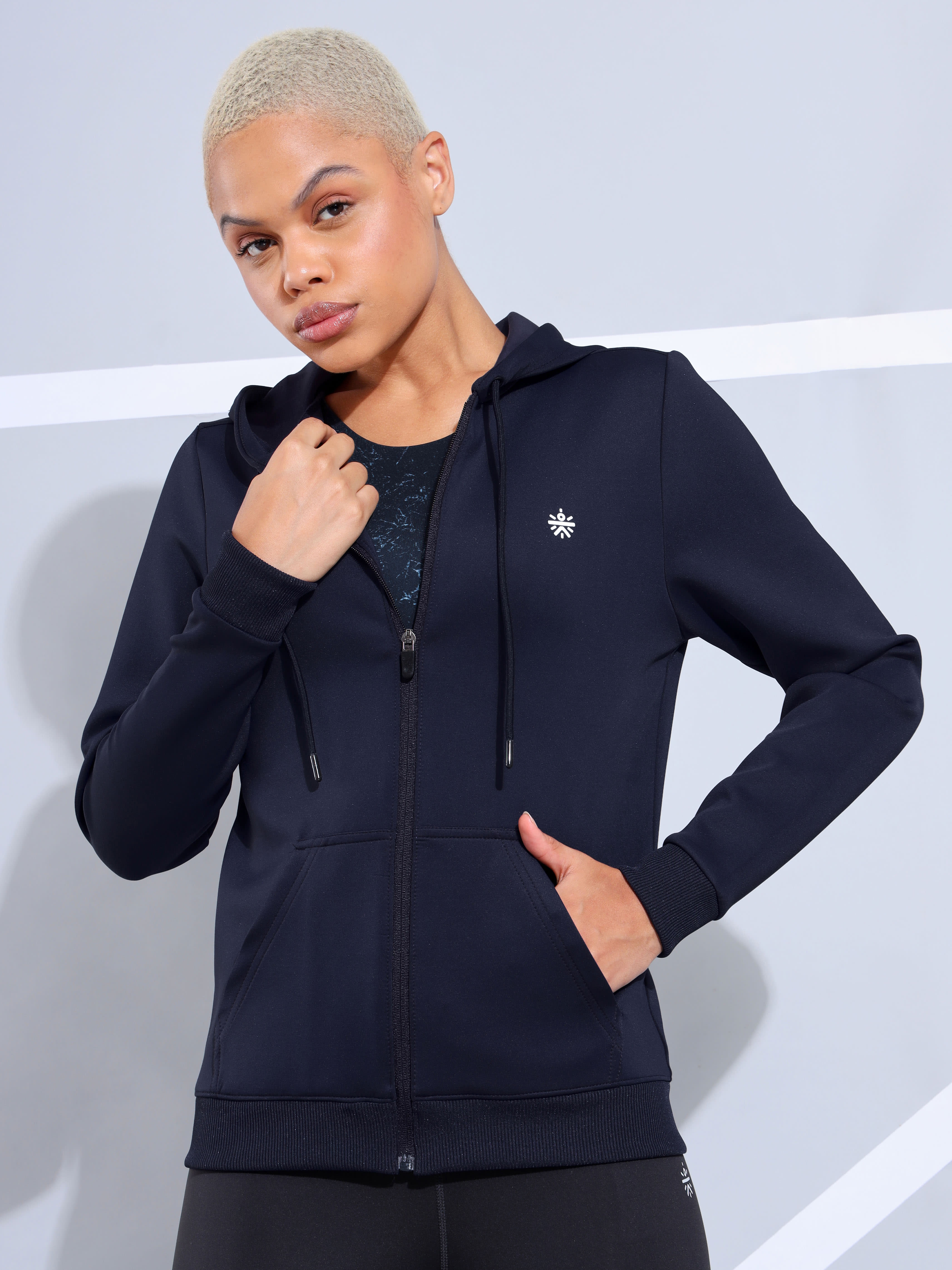 Solid Sweatshirt with Pockets