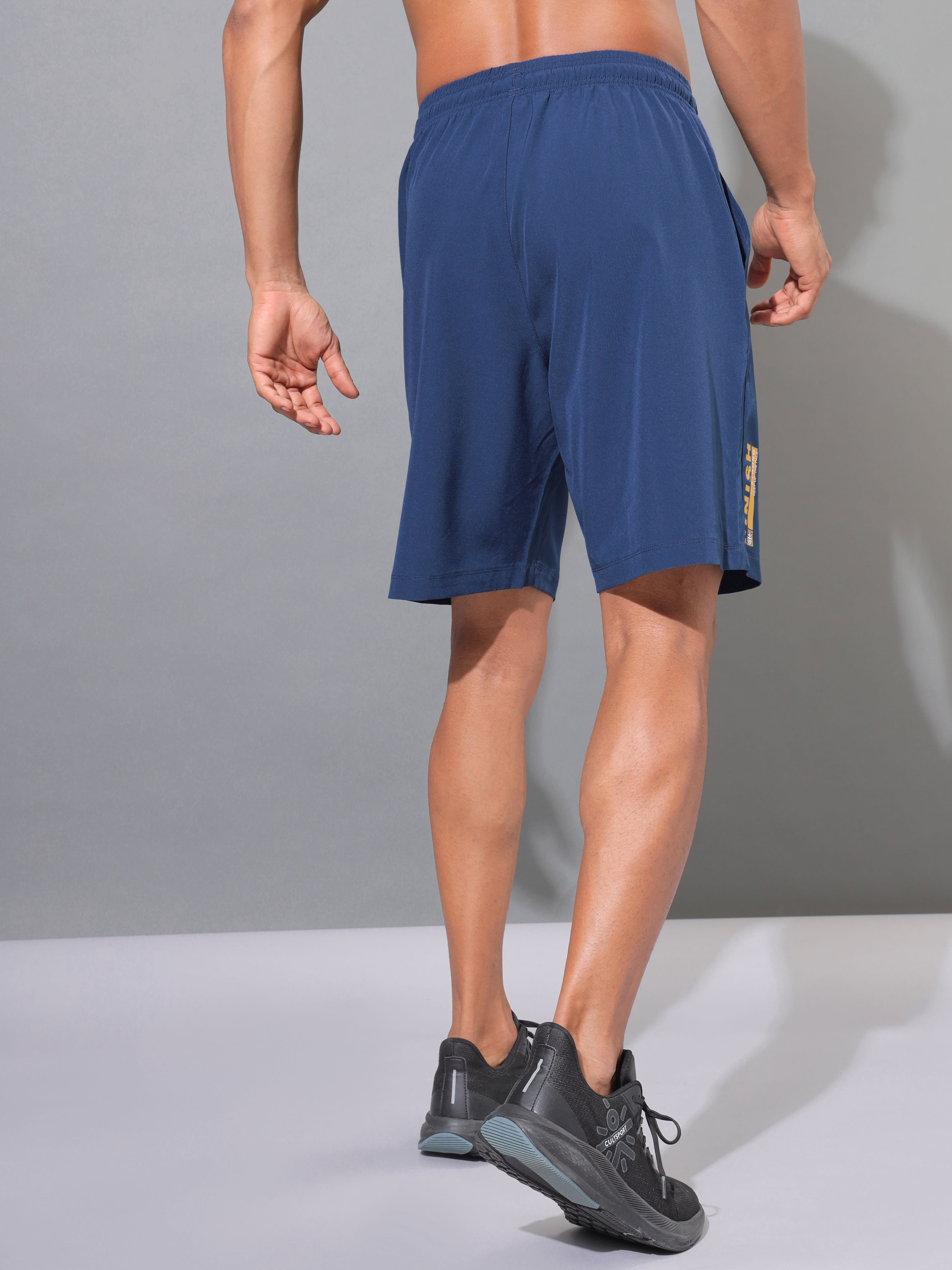 Active Shorts with Neon Graphic