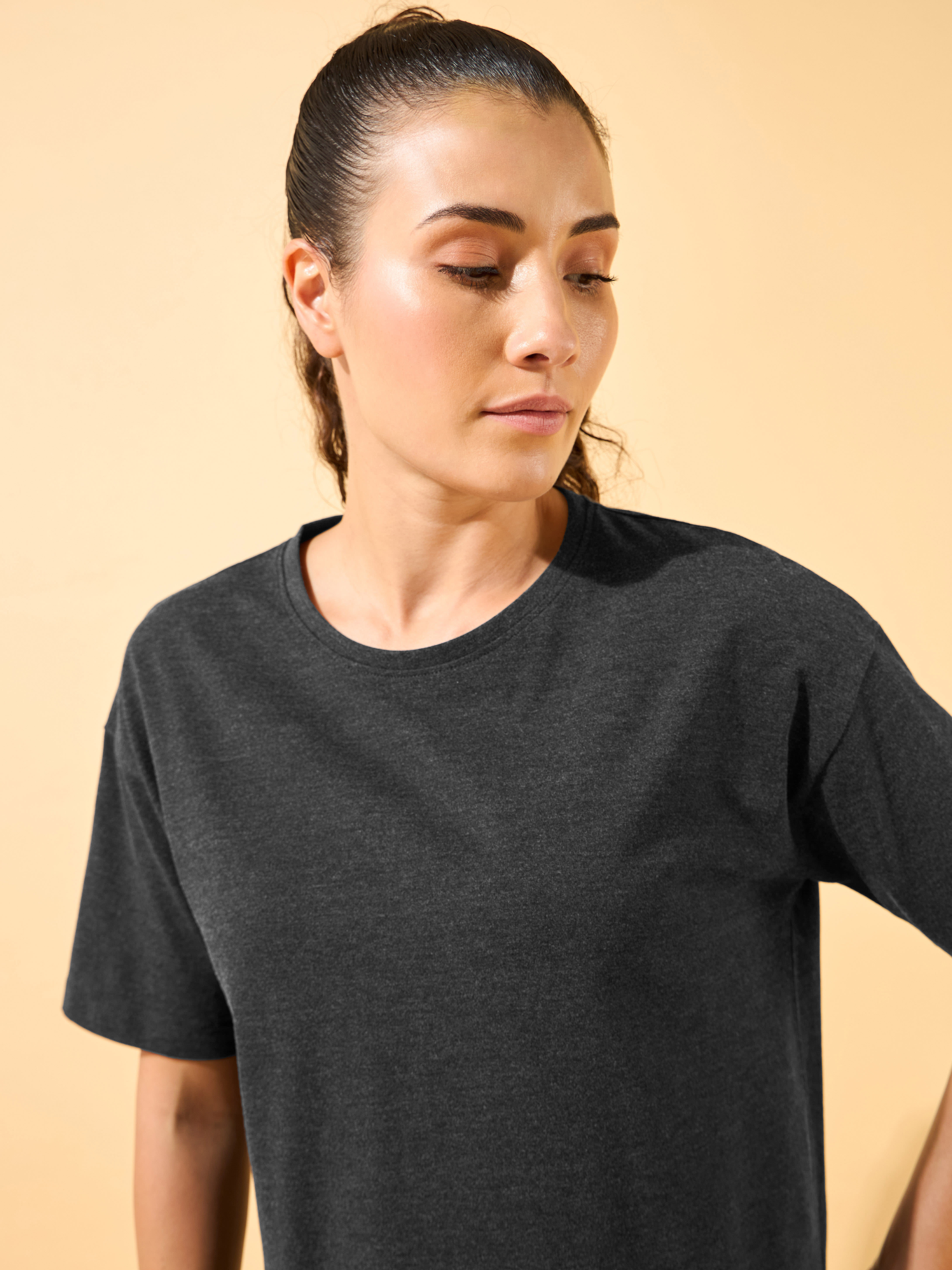 Sporty Chic Boxy Crop T-shirt