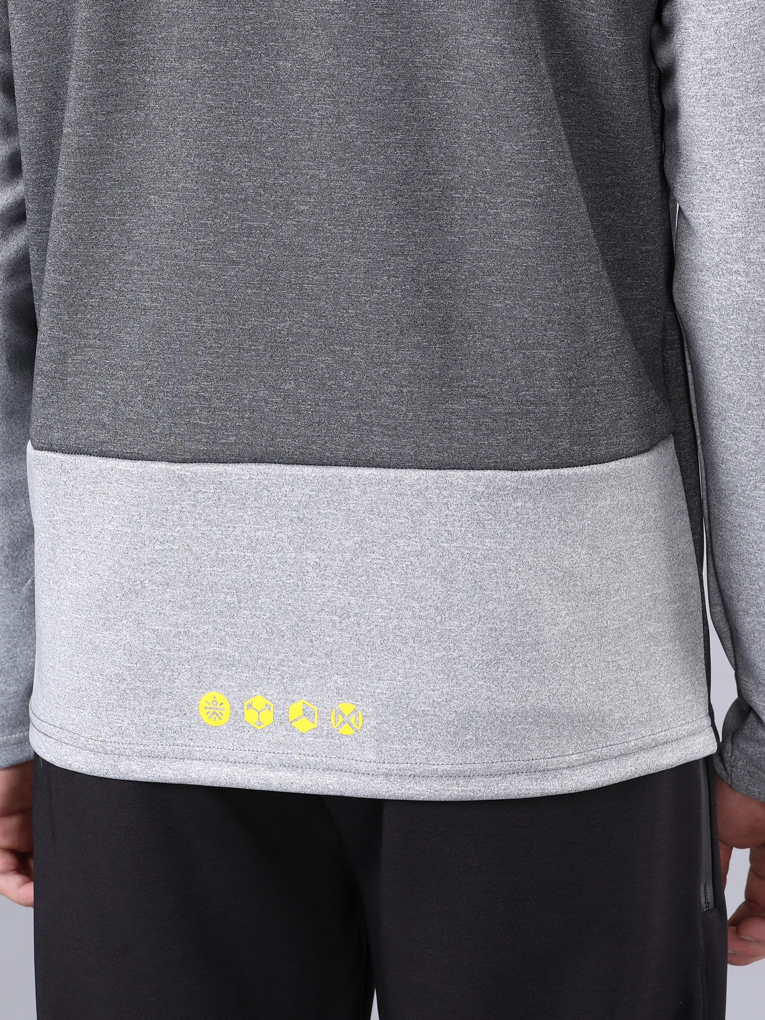Blaze Grey and Anthra Melange Sweatshirt