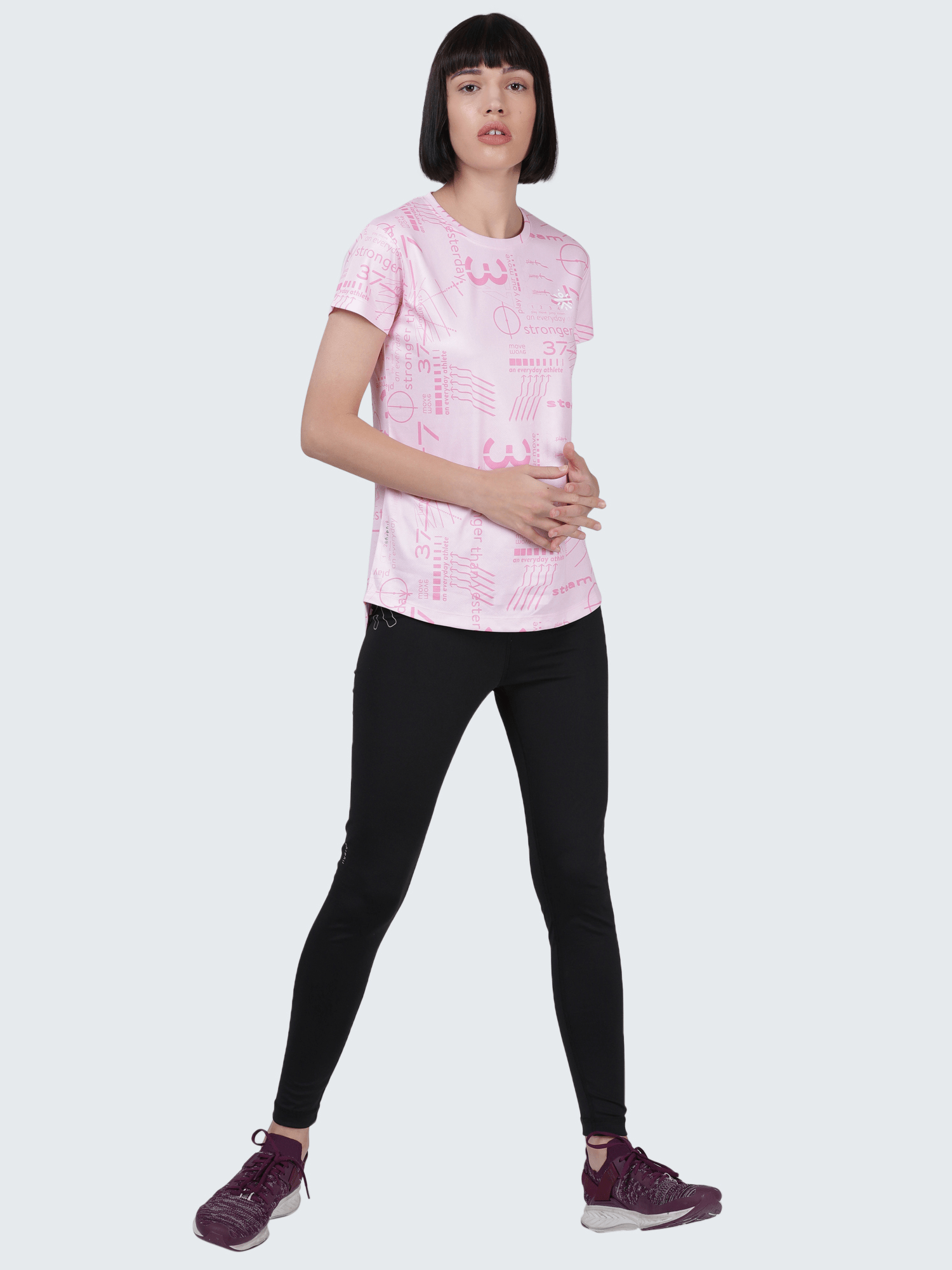 Code Hiero Pink Gym Tee