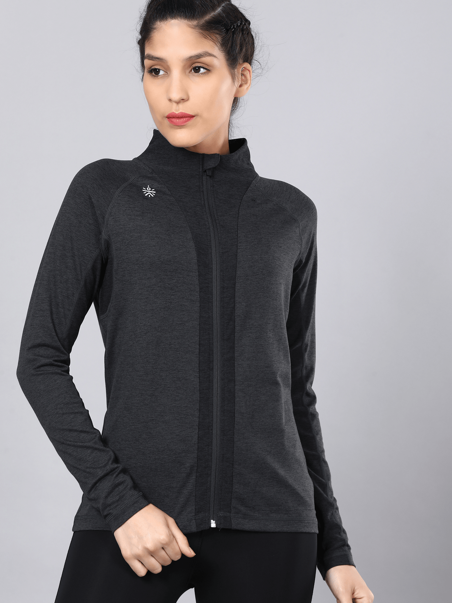 Vital Propel Black Zip Through Sweatshirt