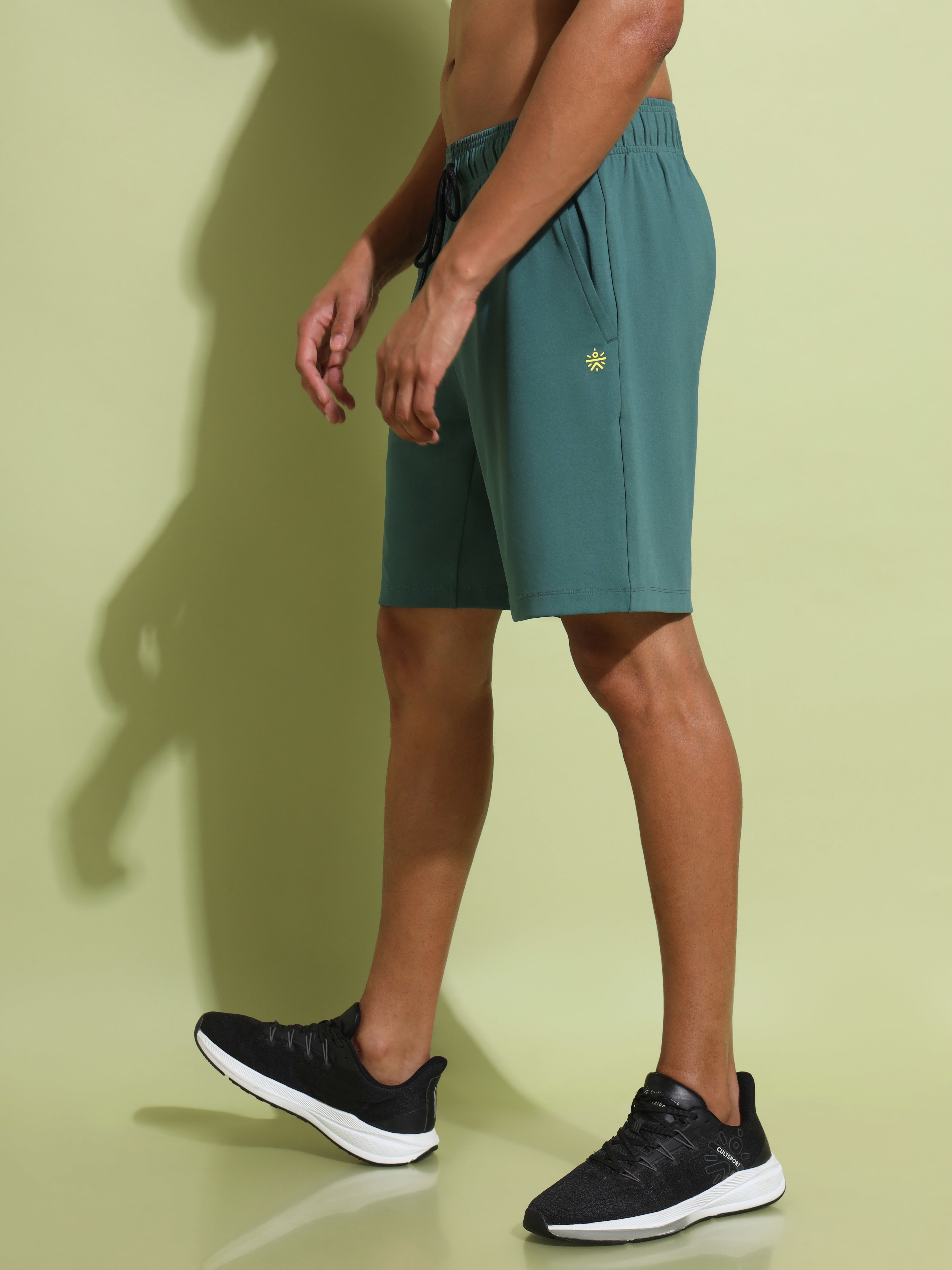 Active Workout Shorts with Side Pockets