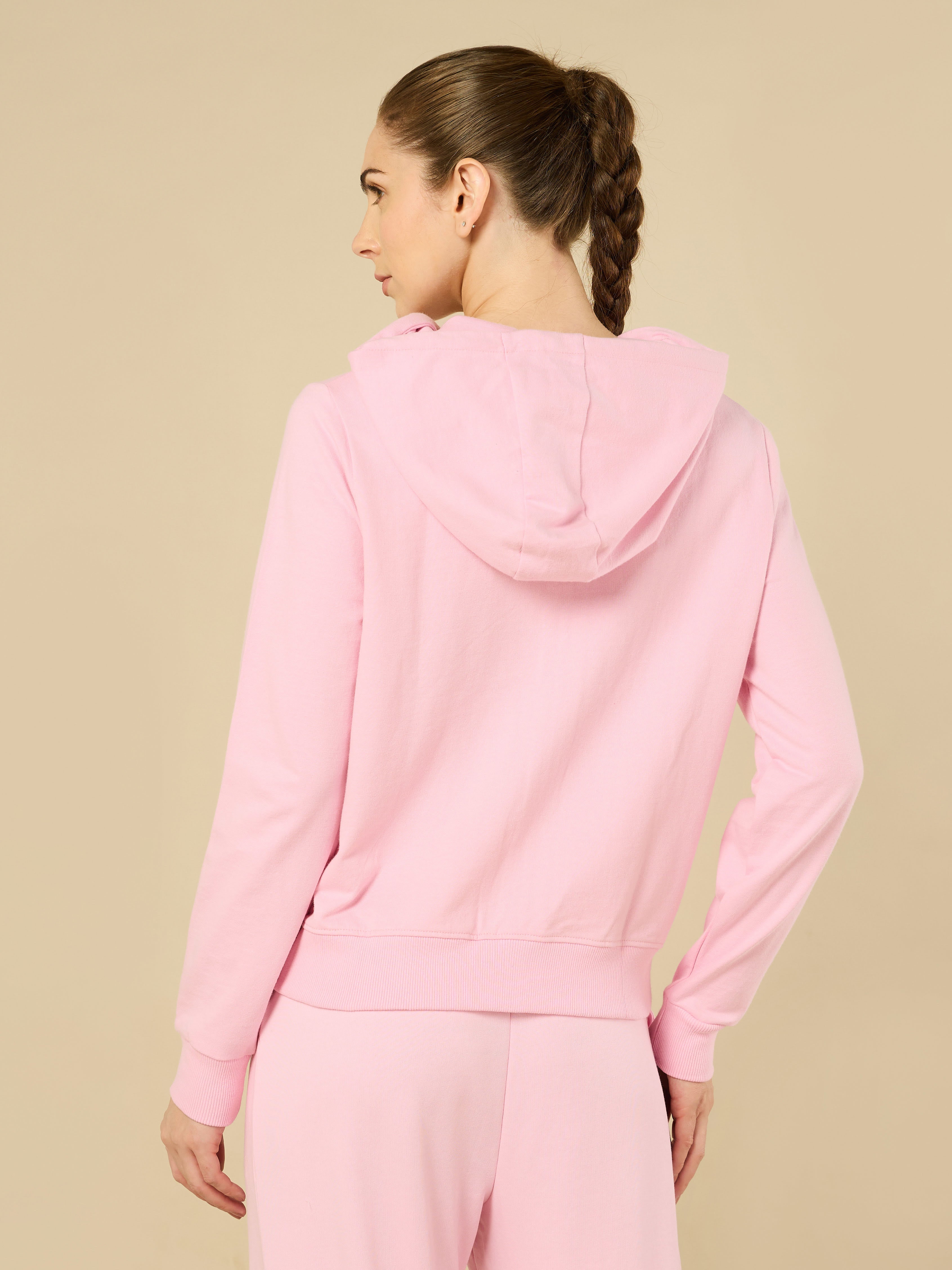 All Day Cover up Pink Hoodie