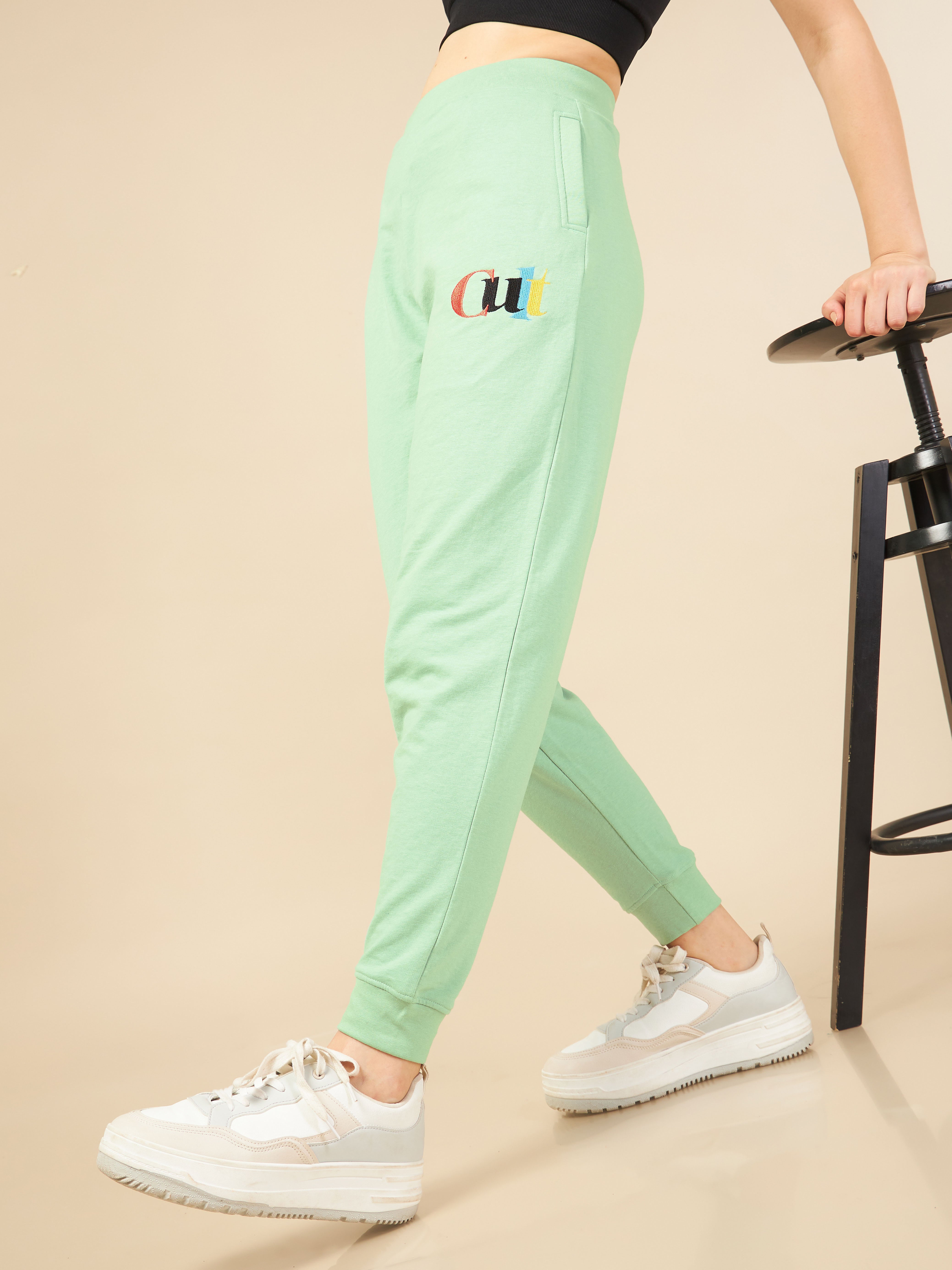 Women Green Cult Club Joggers