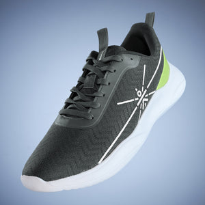 cult Racer Men Running Shoes - Dark Grey/Green