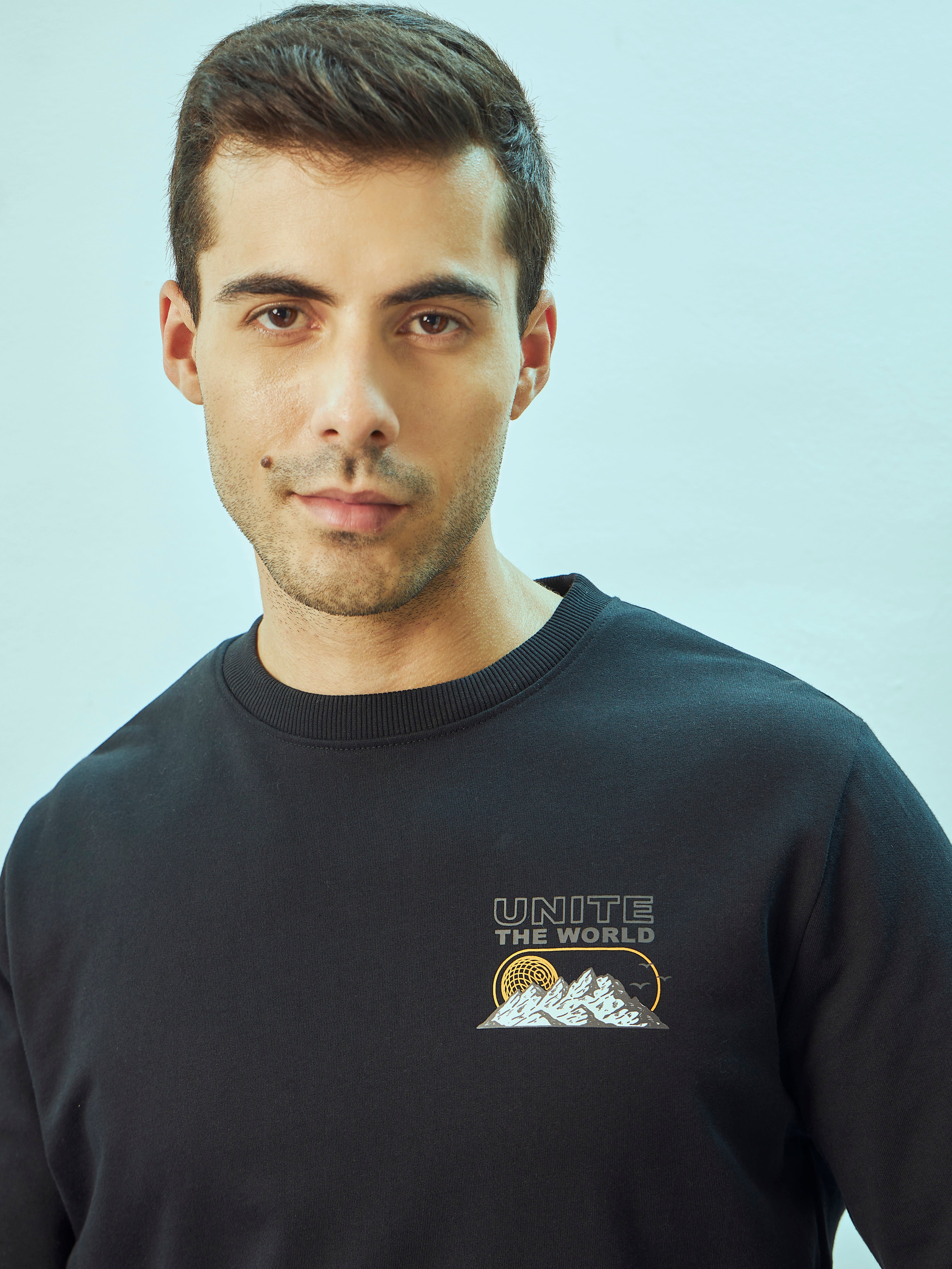 Placement Print Sweatshirt with Pockets