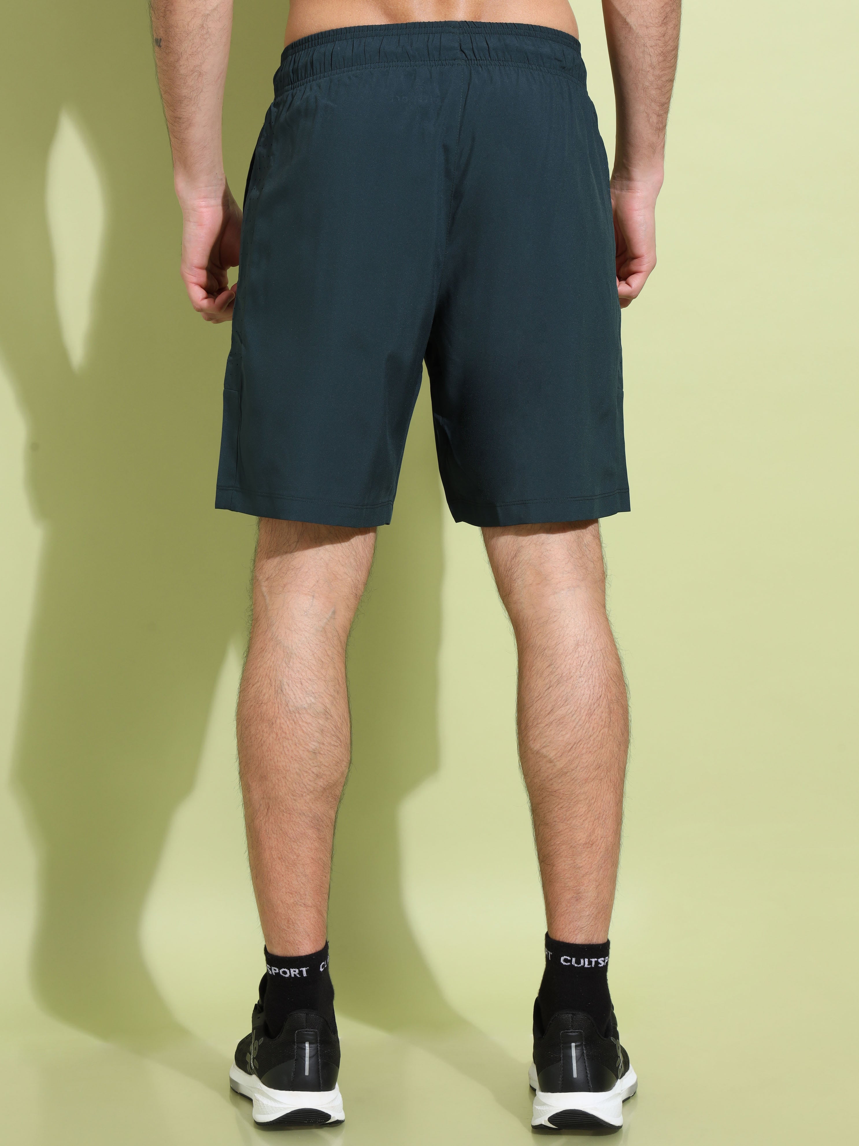 Solid Active Shorts with Perforated Panel