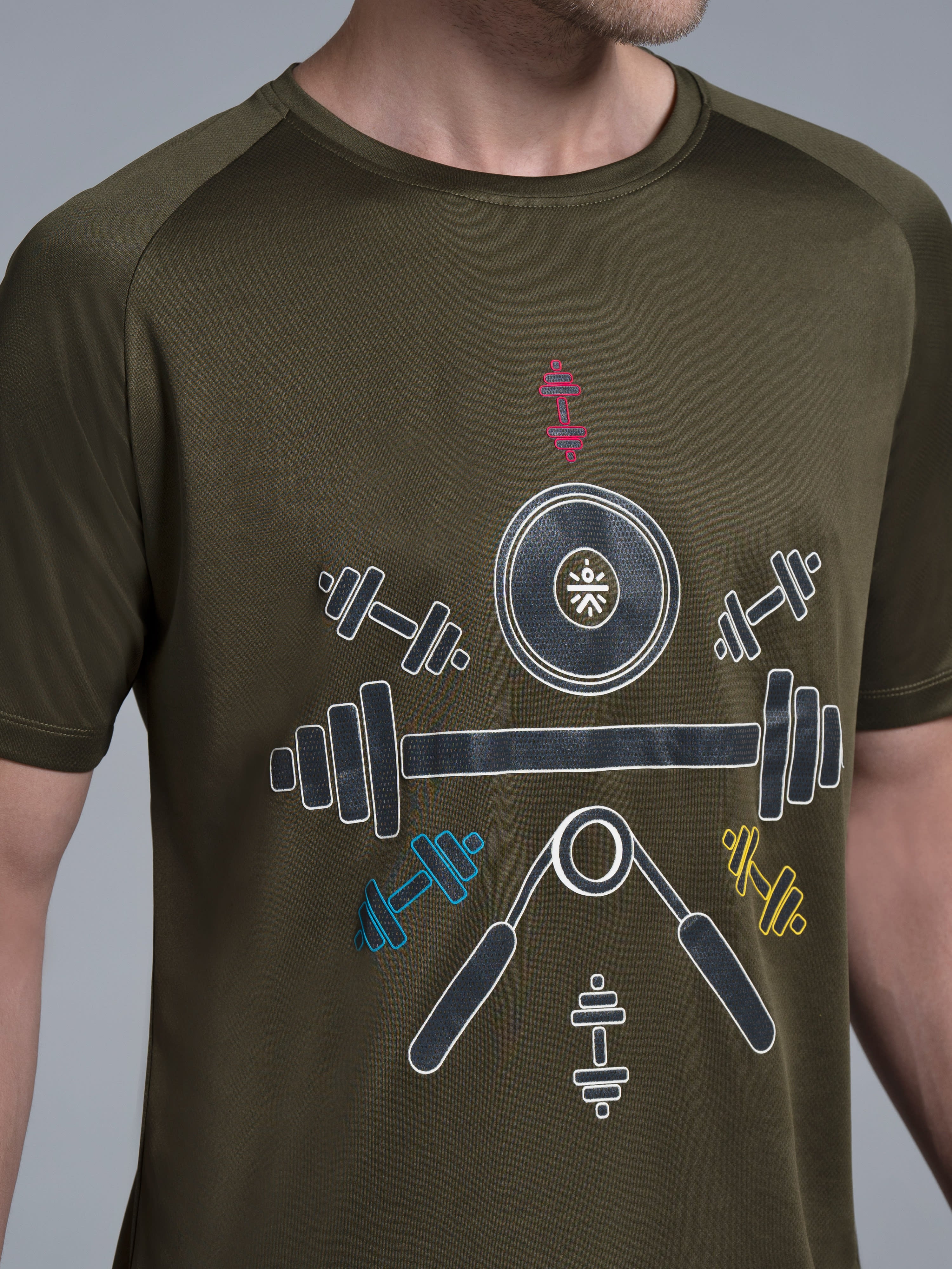 Men's Dumbbell Training T-shirt