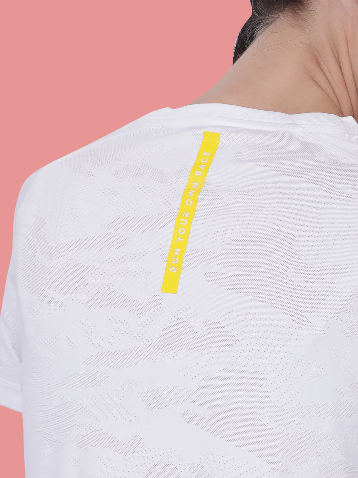 Vital Track White Running Relaxed Tee