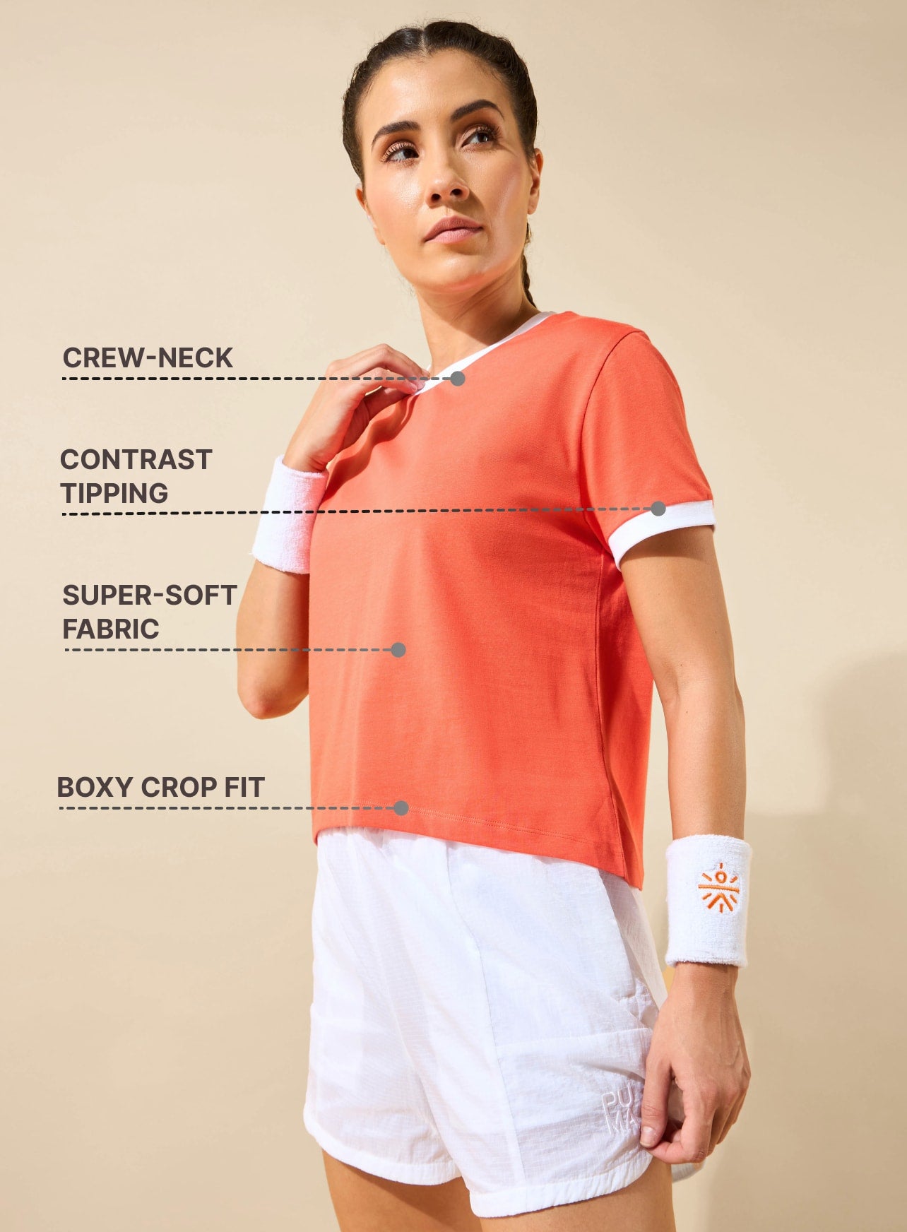 High Impact Cropped Training T-shirt