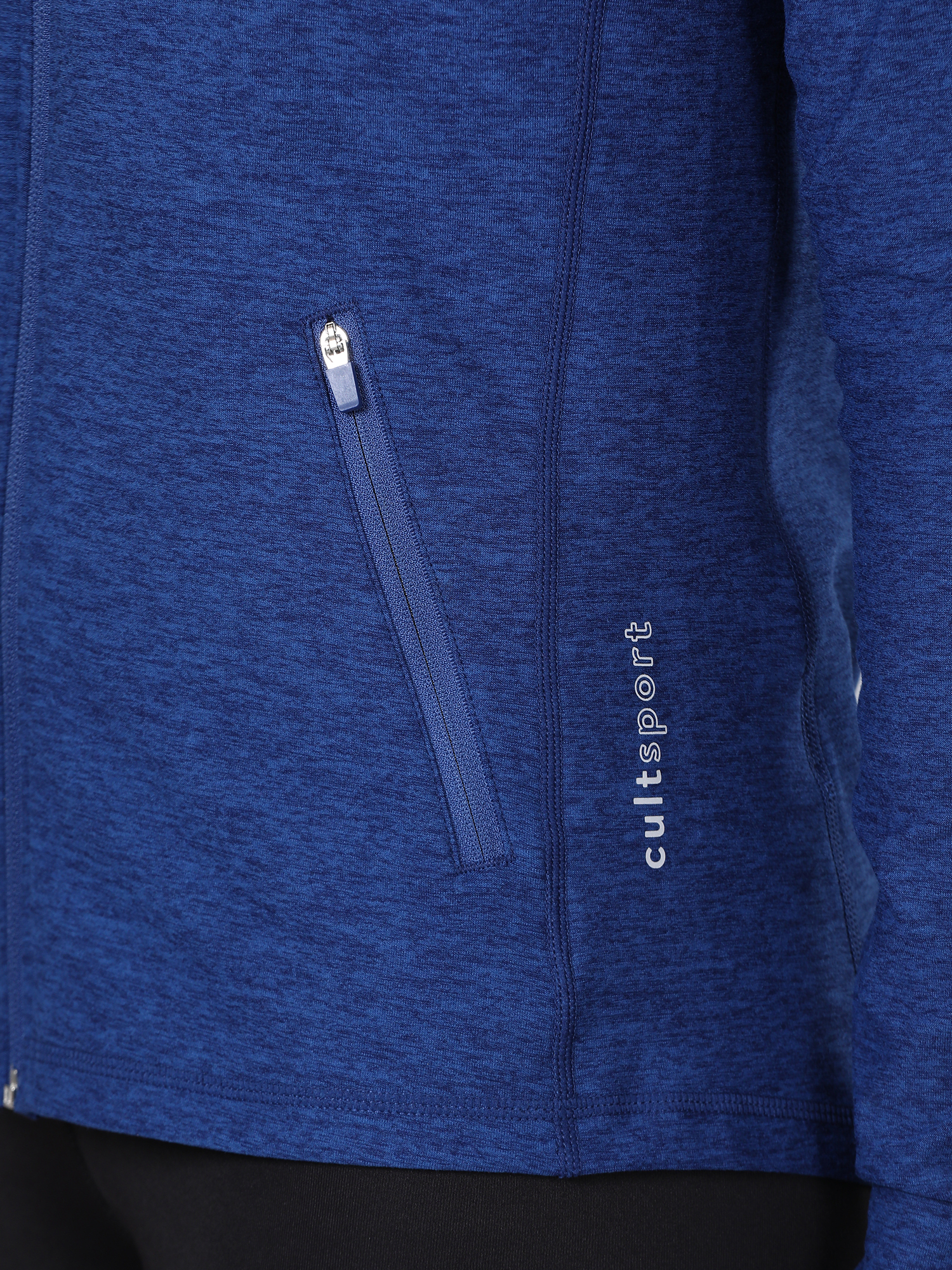 Vital Emerge Blue Zip Through Hoodie Sweatshirt