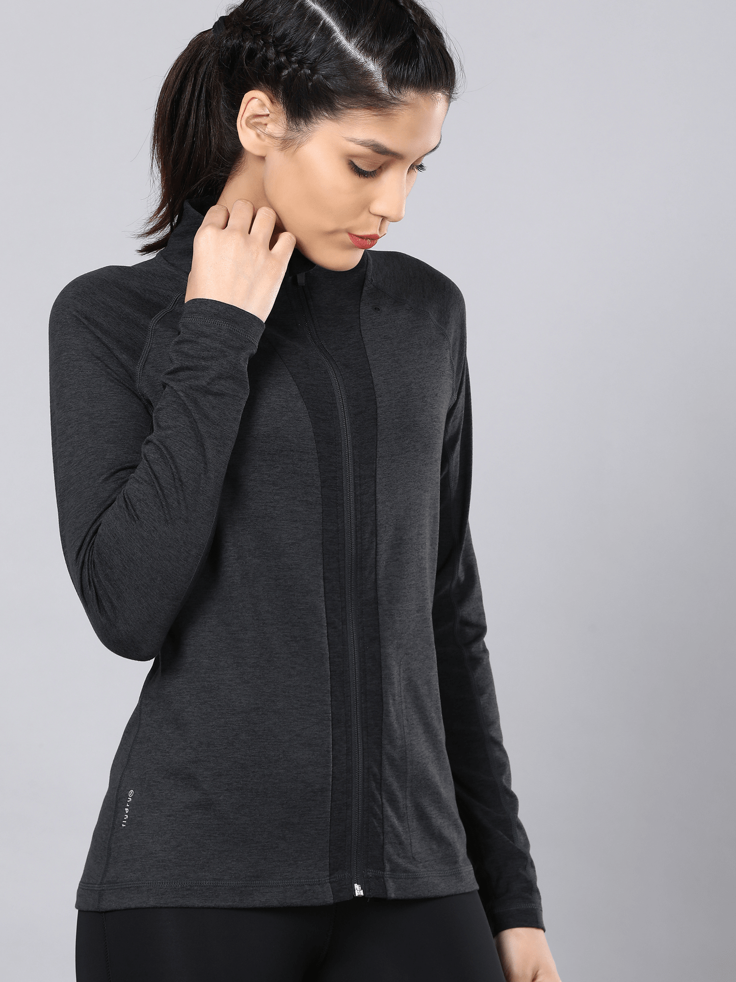 Vital Propel Black Zip Through Sweatshirt