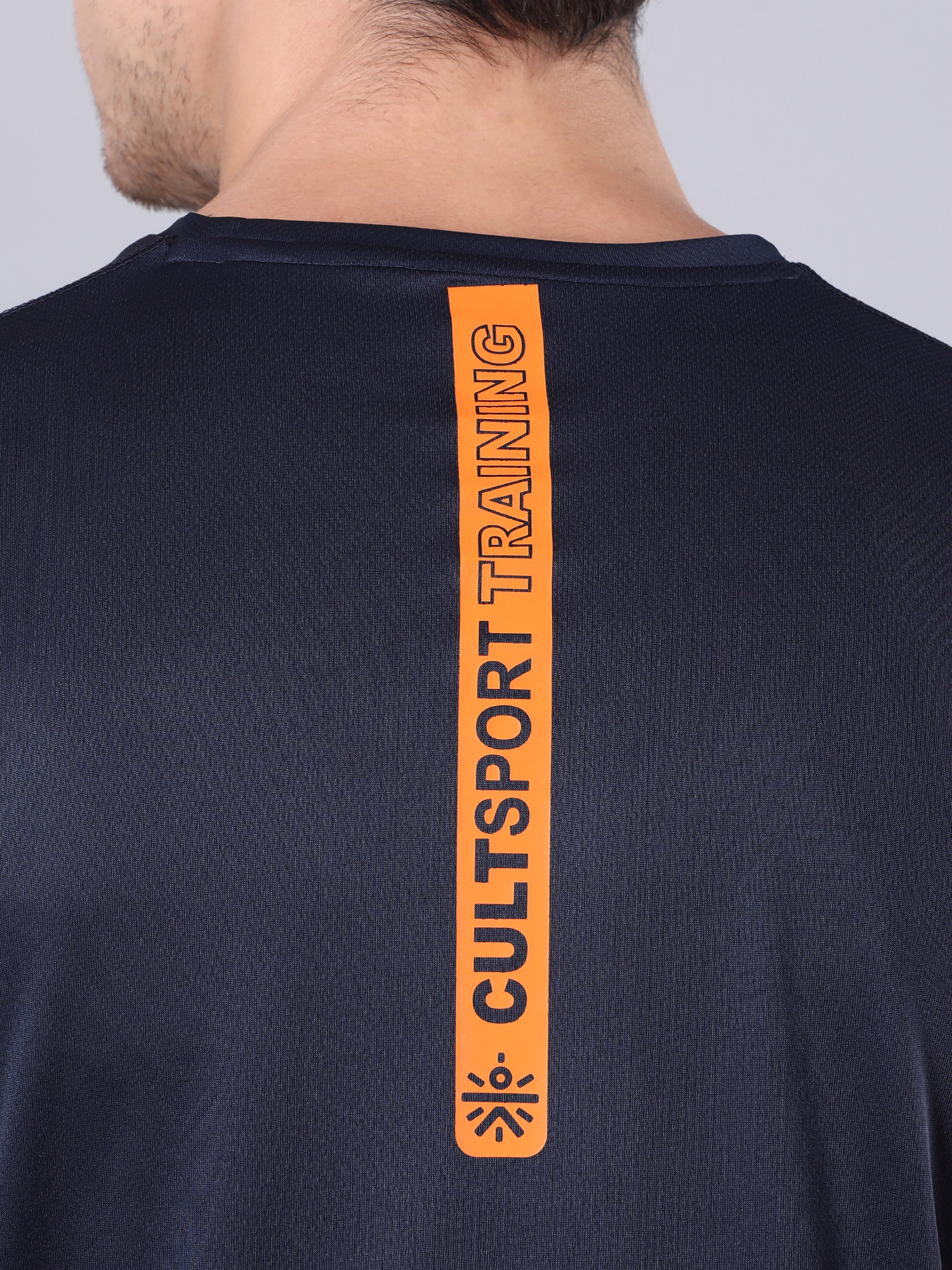 Abrstract Dia Navy Workout Tee