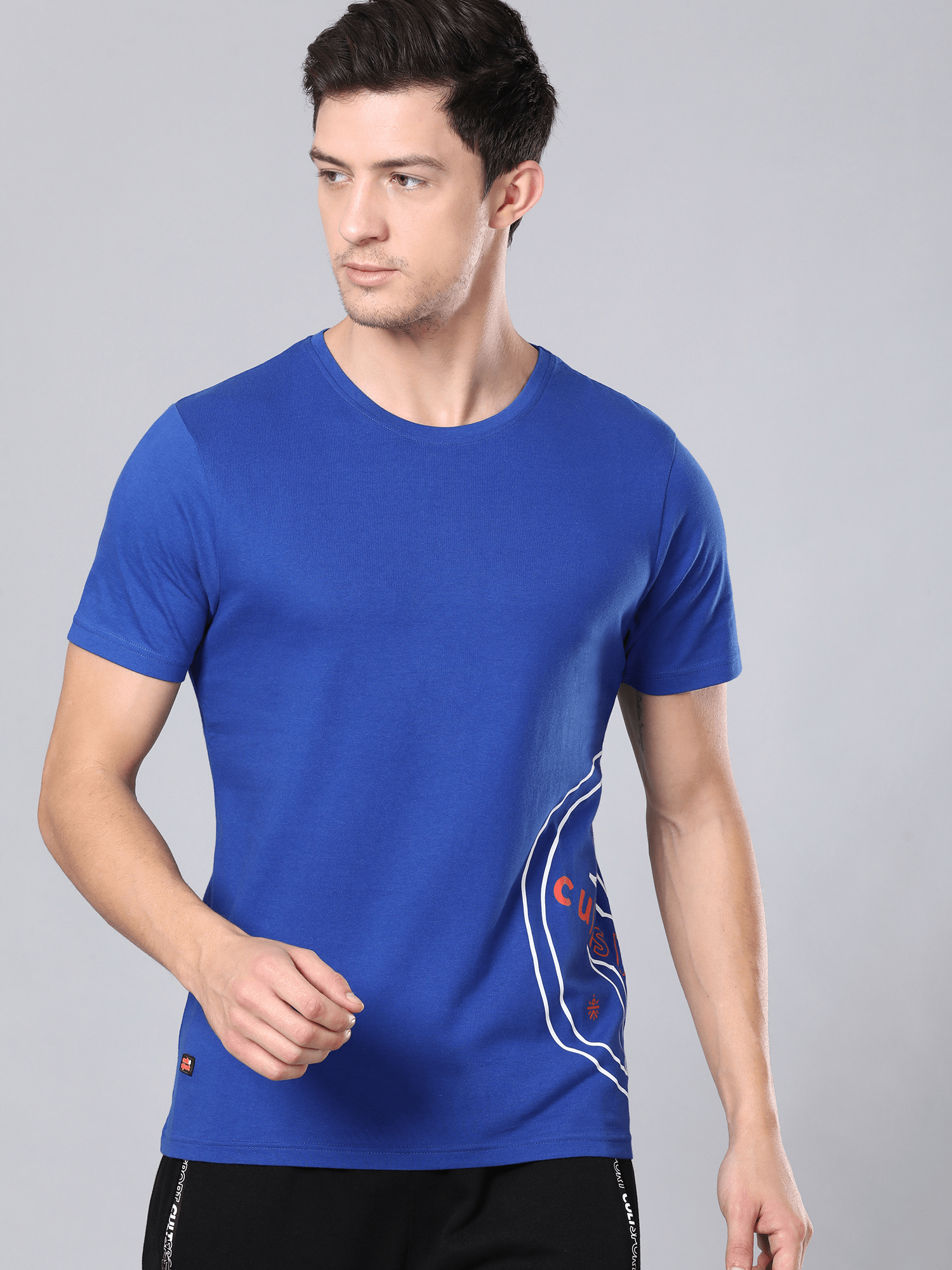 Everydays Zone Blue Cotton Tee