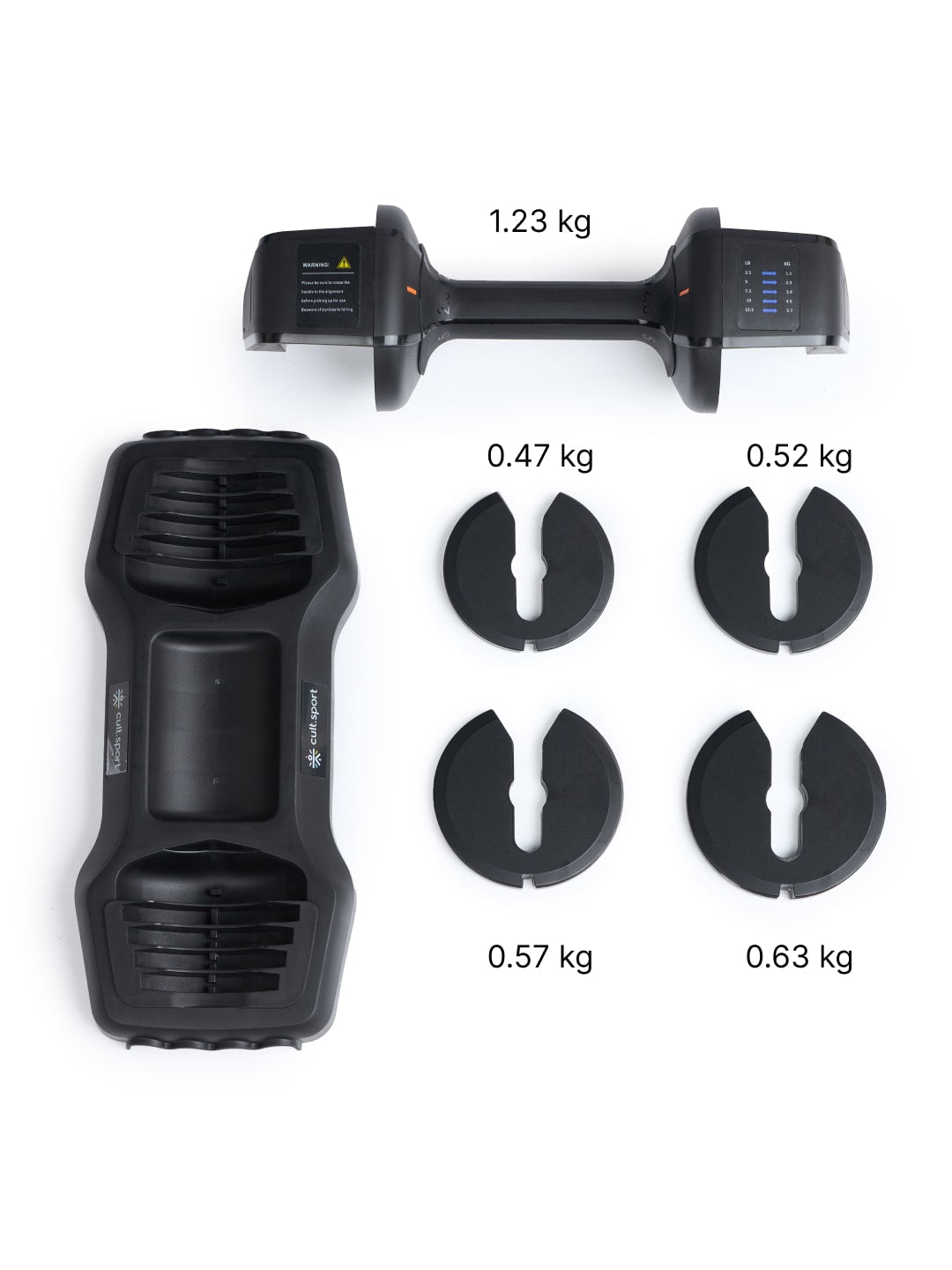 Divo 5.7kg (Pack of 2) Adjustable Dumbbell for Men & Women for Fitness and Home Workout, Adjustable Dumbbell (6 months extended warranty only on Cultstore.com)