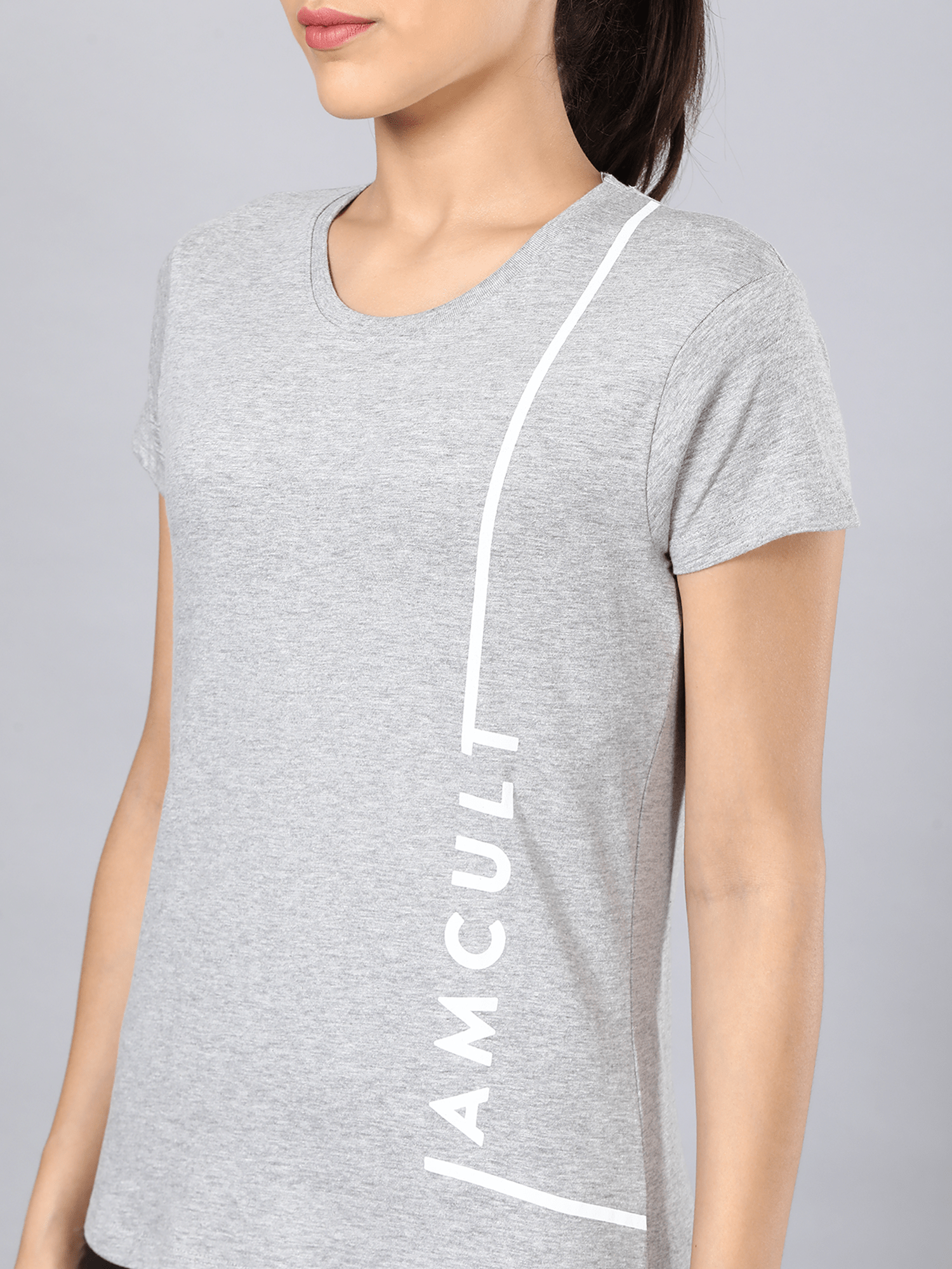 Vital Bolt Light Grey Workout Tee