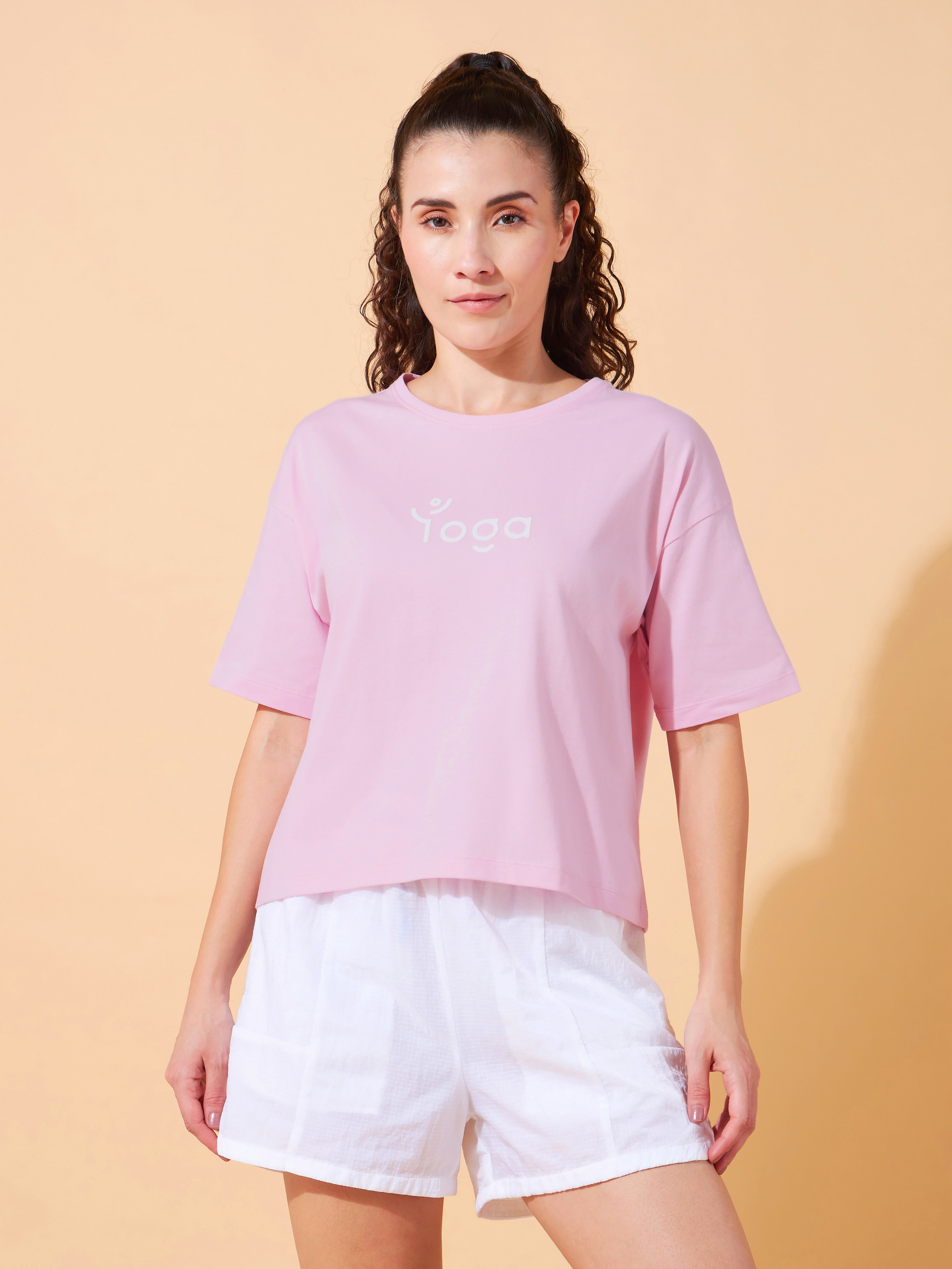 Yoga Fan Print T-shirt