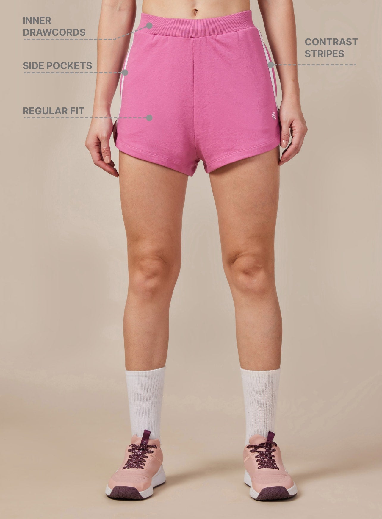 Women's Pink Train-in Essential Shorts