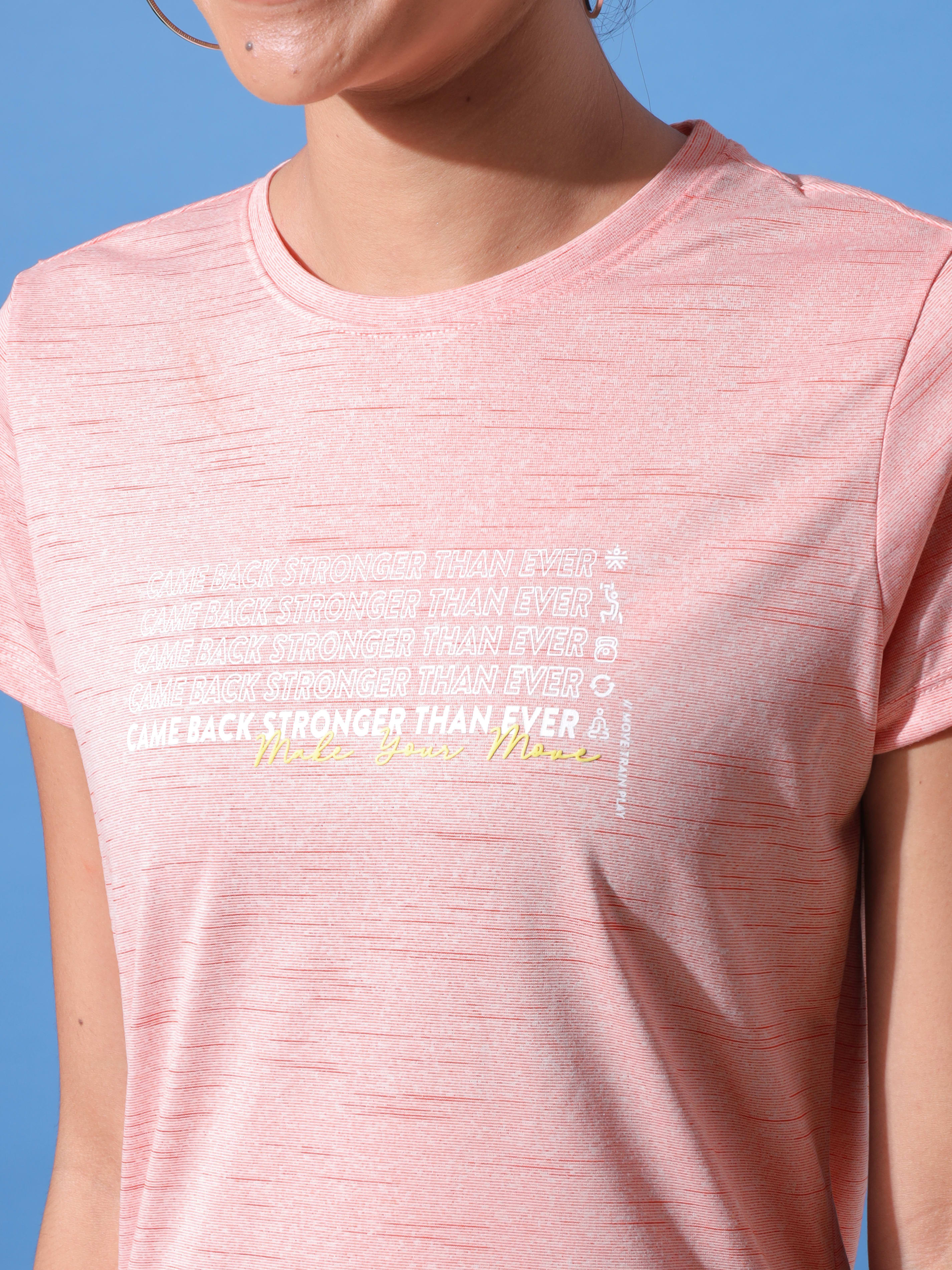 Graphic Print Workout T-shirt