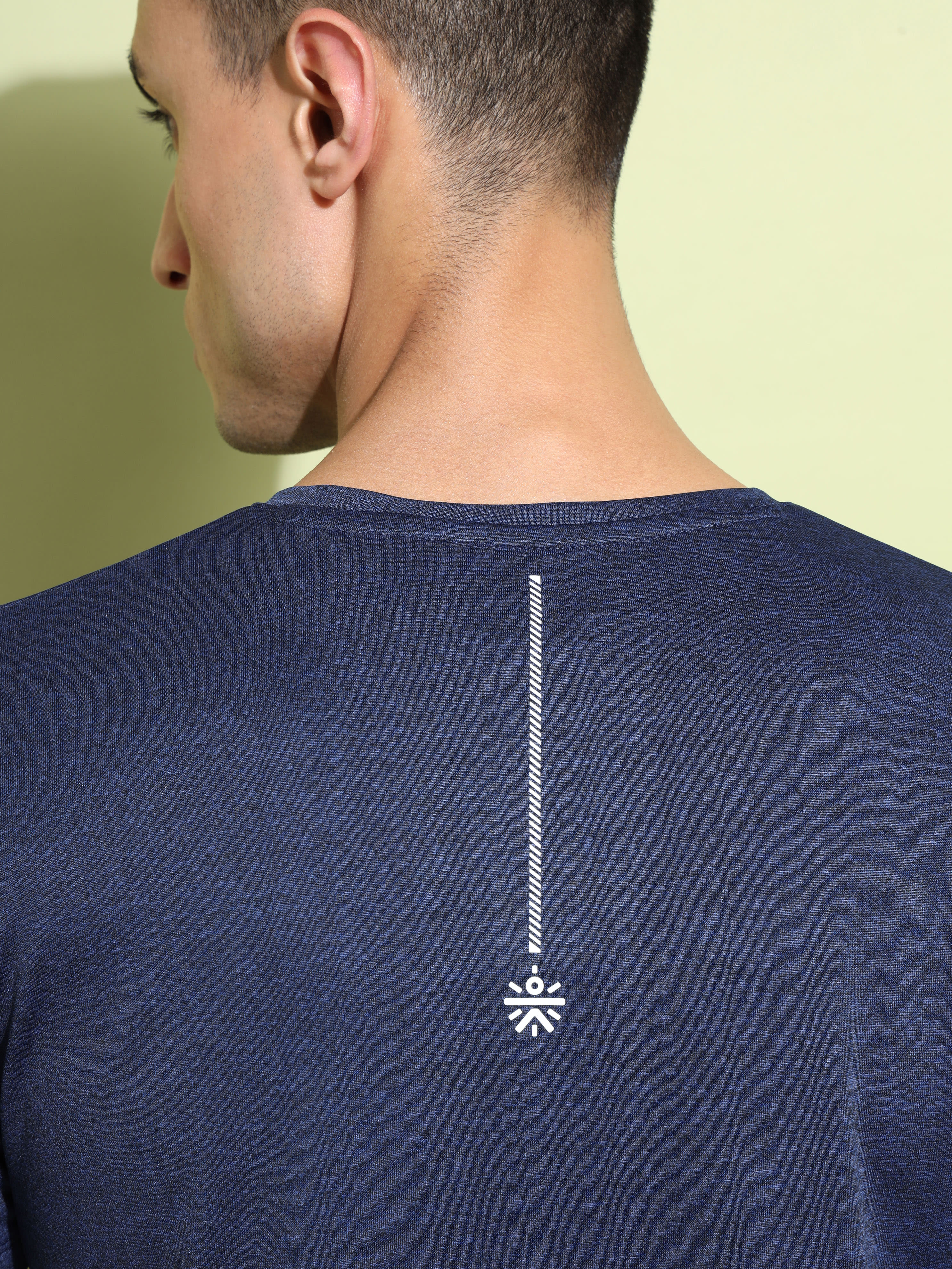 Melange Graphic Print T-shirt