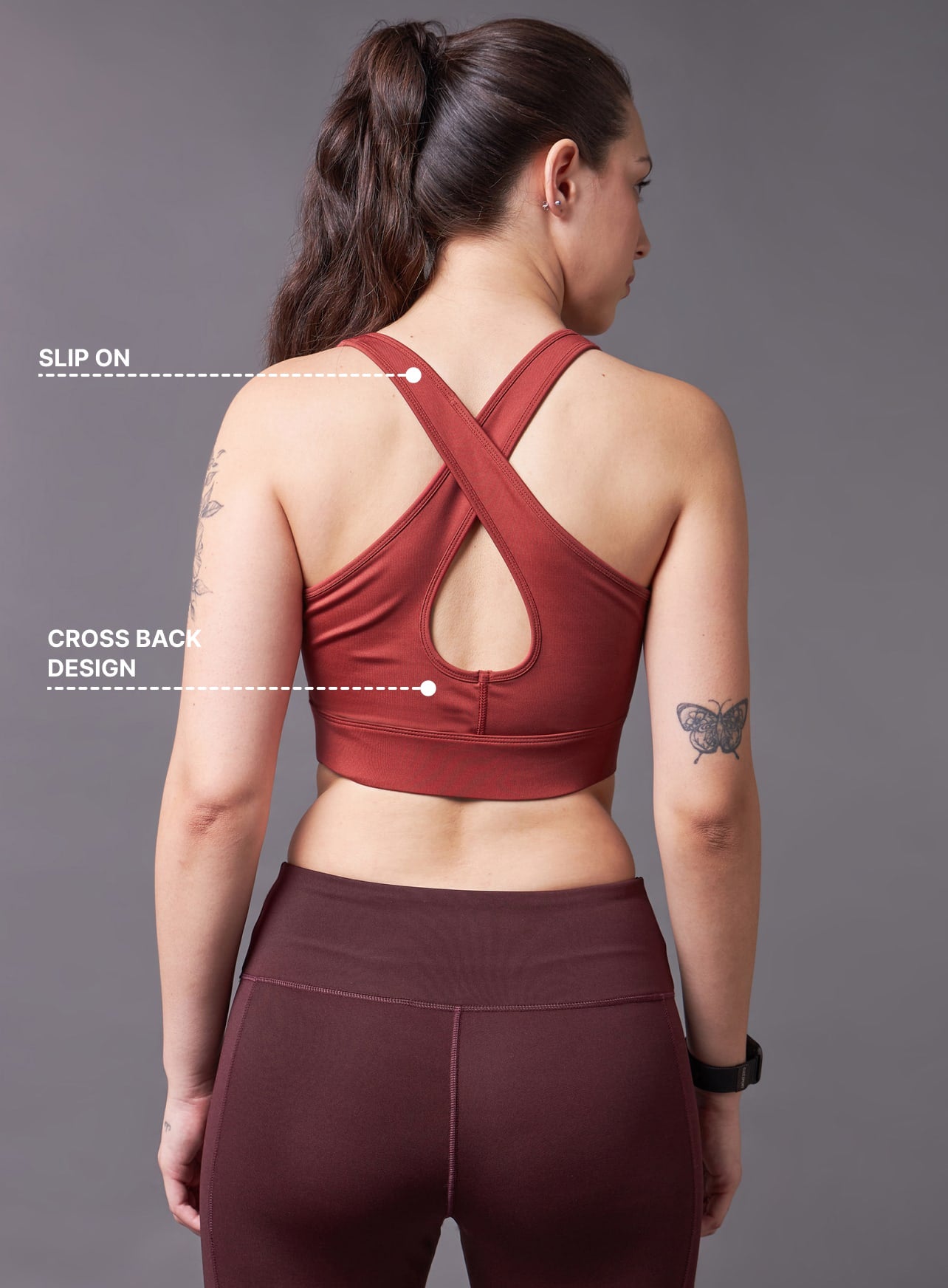 Cross Back Medium Support Bra