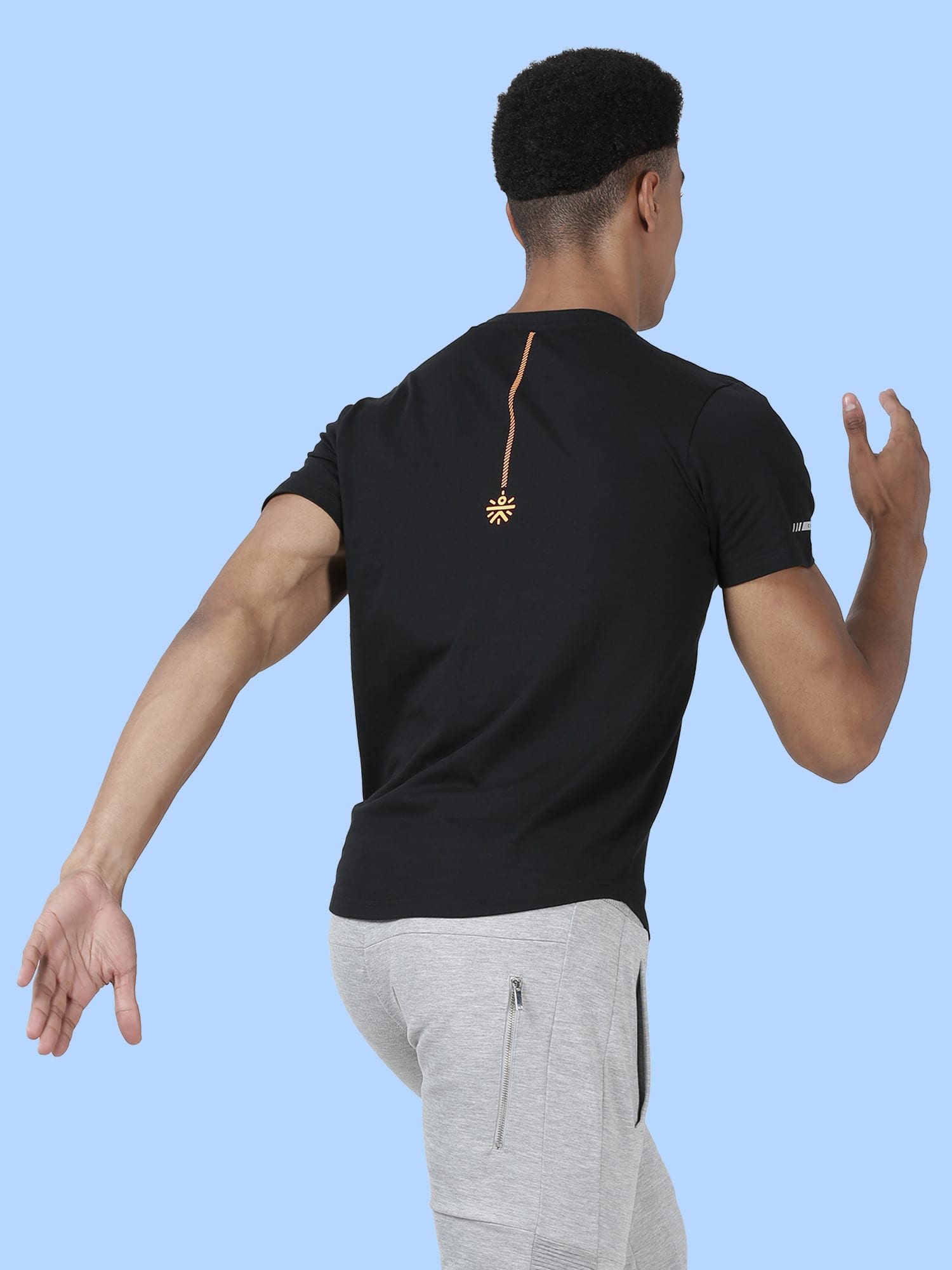 Signature Upside Down Black Gym Tee