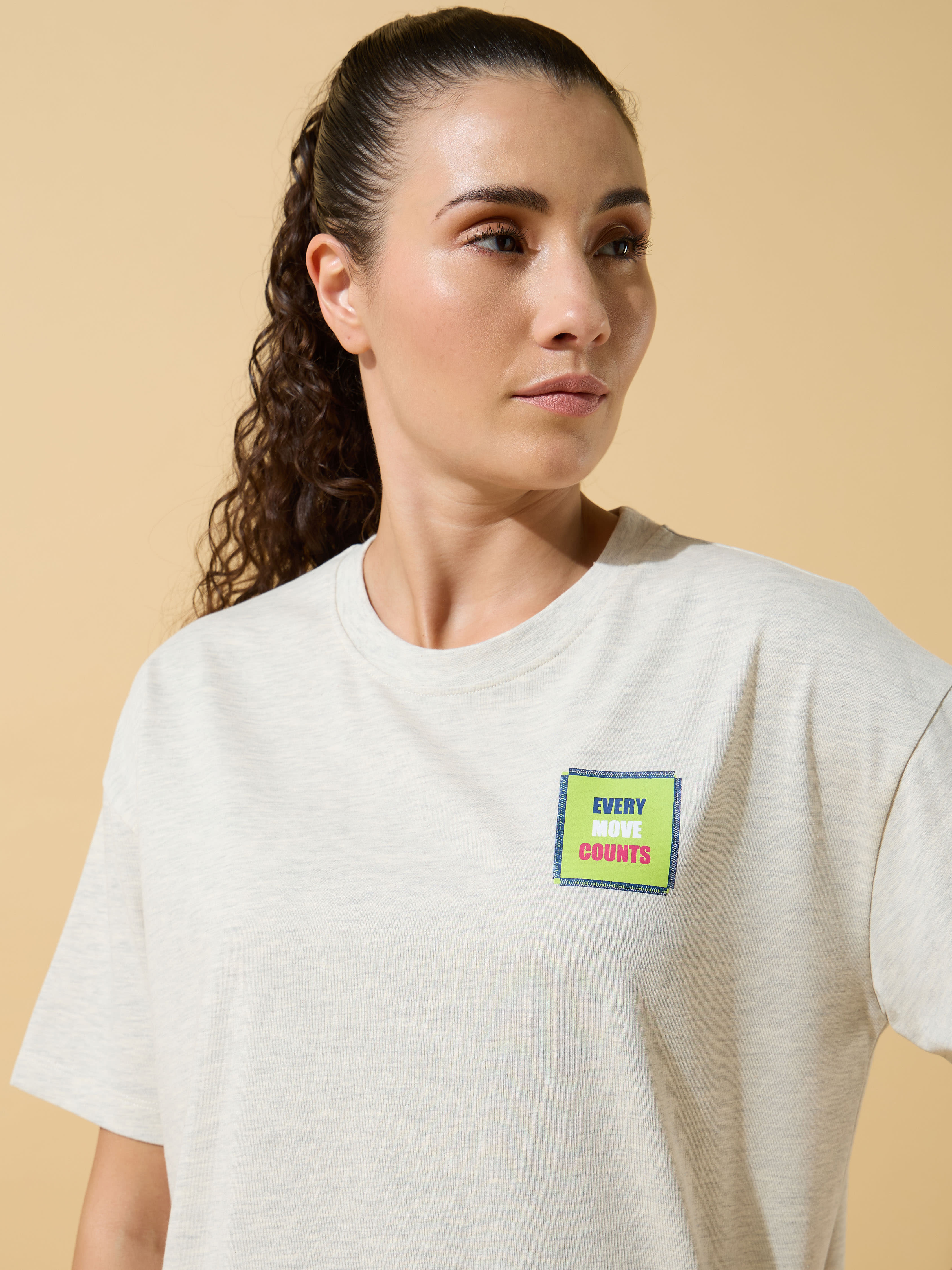Every Move Counts Boxy Cropped T-shirt