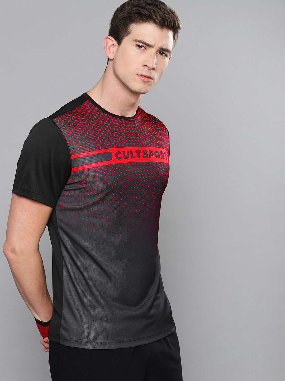 Dugout Red Spot Black Relaxed Tee