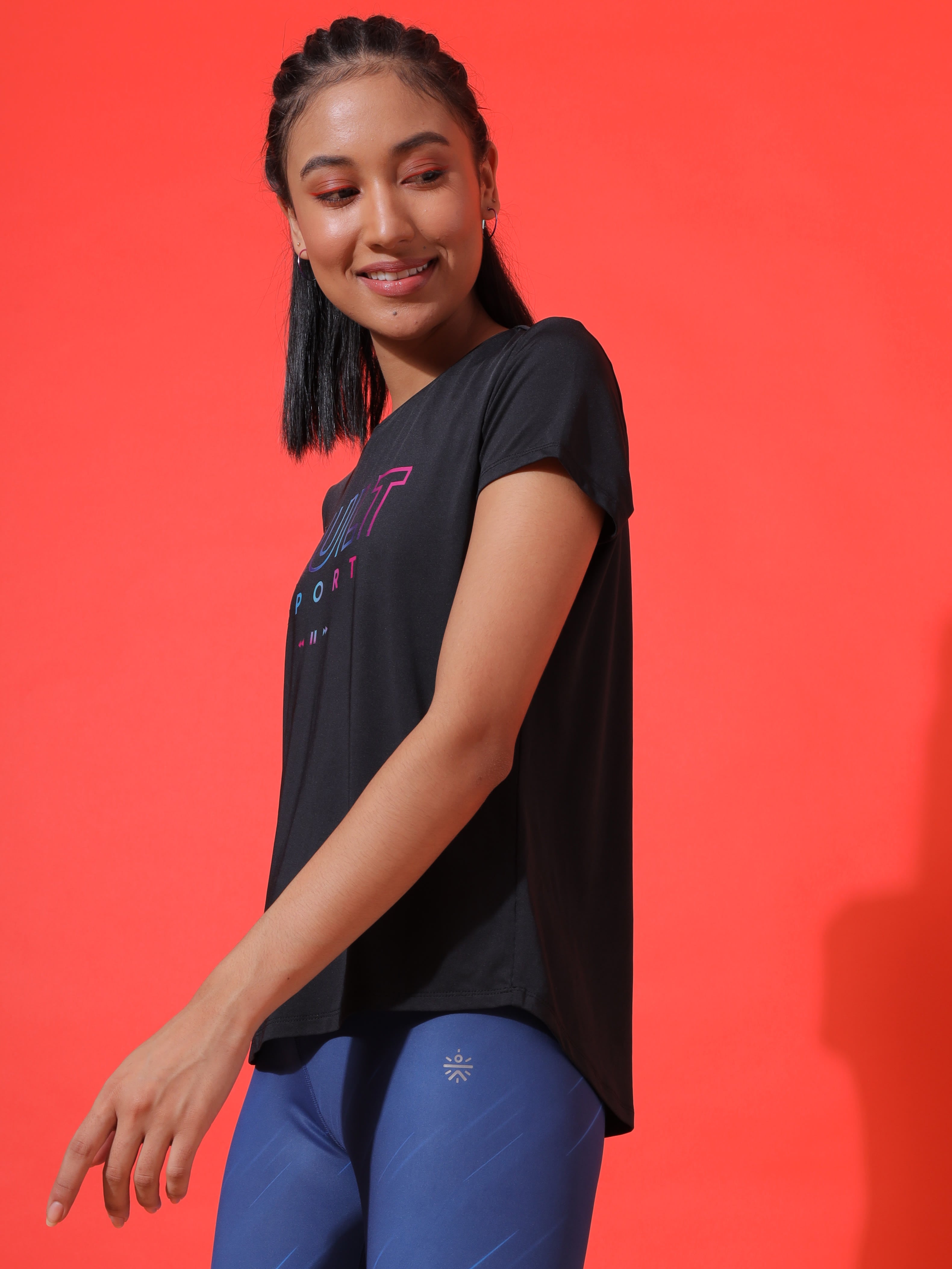 Ombre Graphic Workout T-shirt