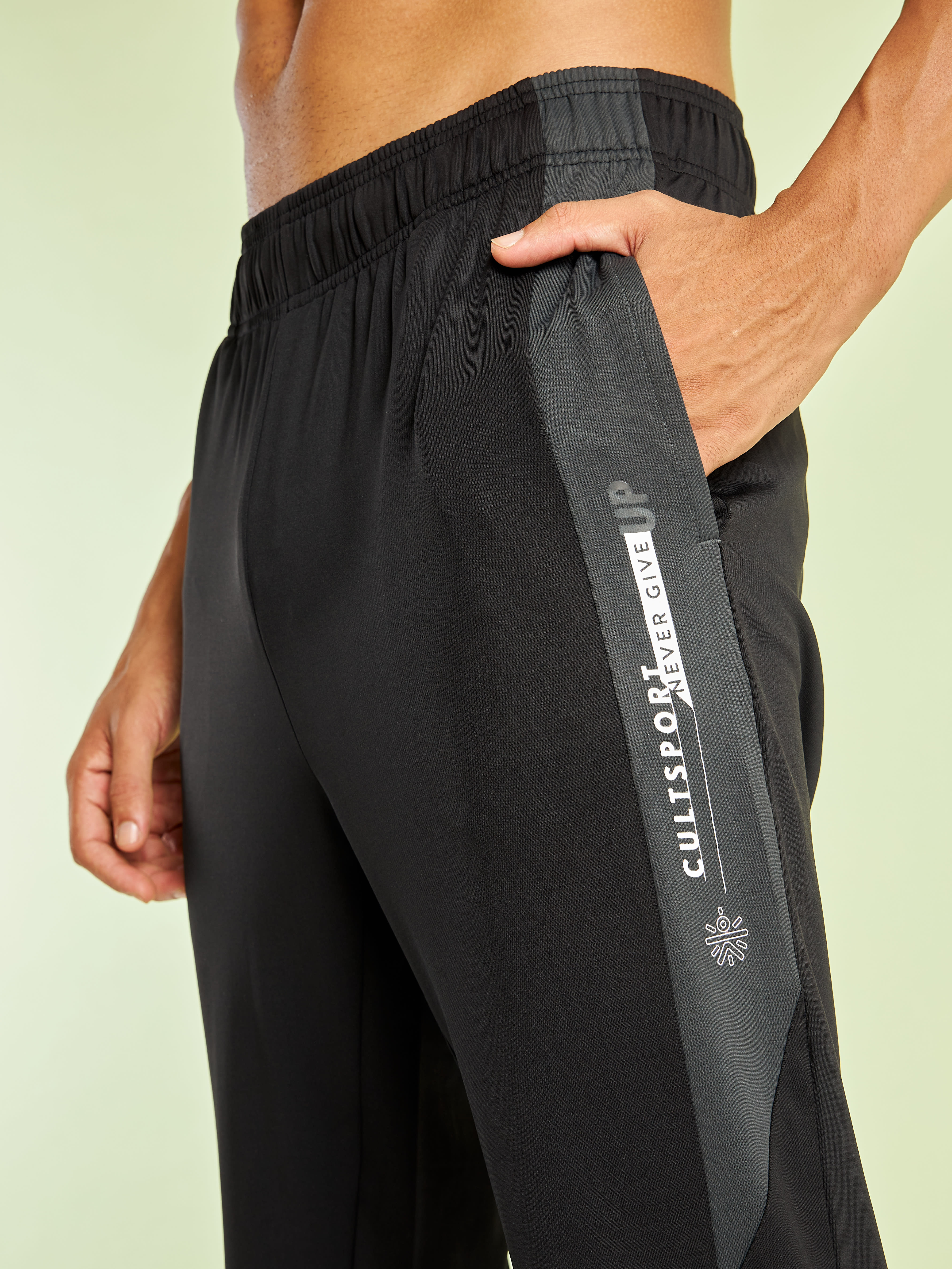 Running Joggers with Contrast Side Panels