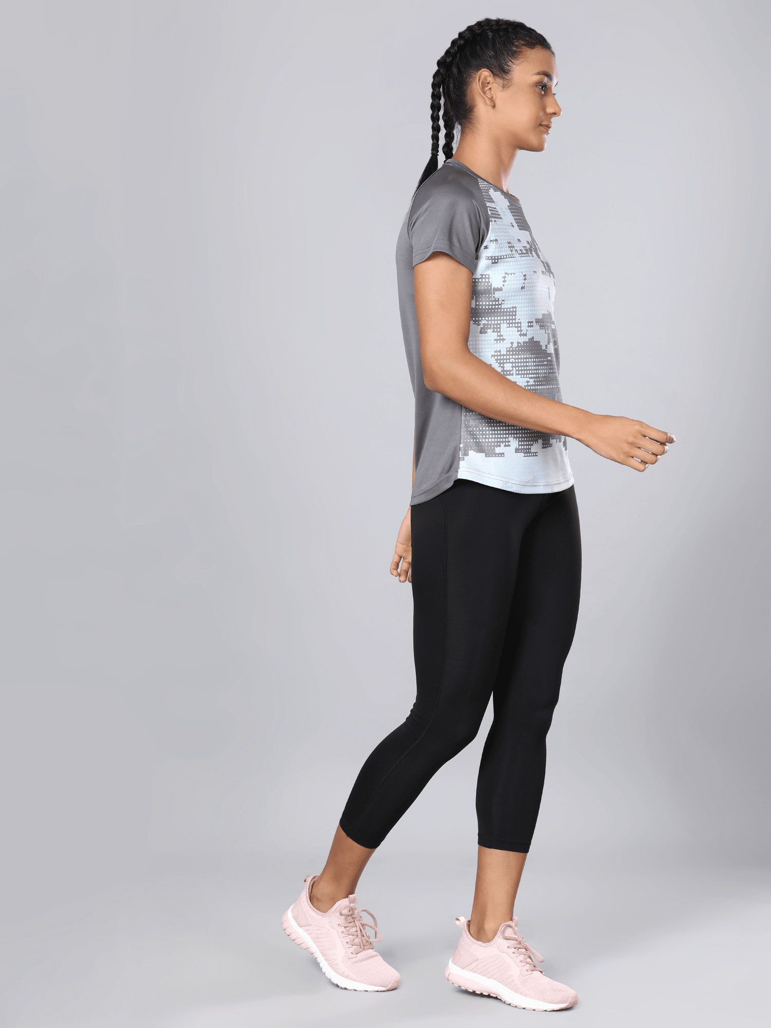 Urban Coded Grey Workout Tee