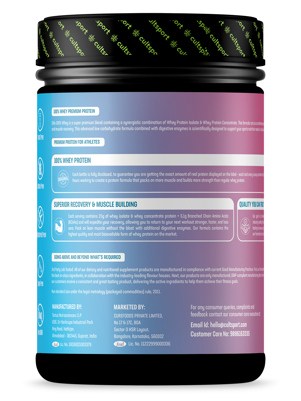 Cultsport Elite 100 Whey 500g