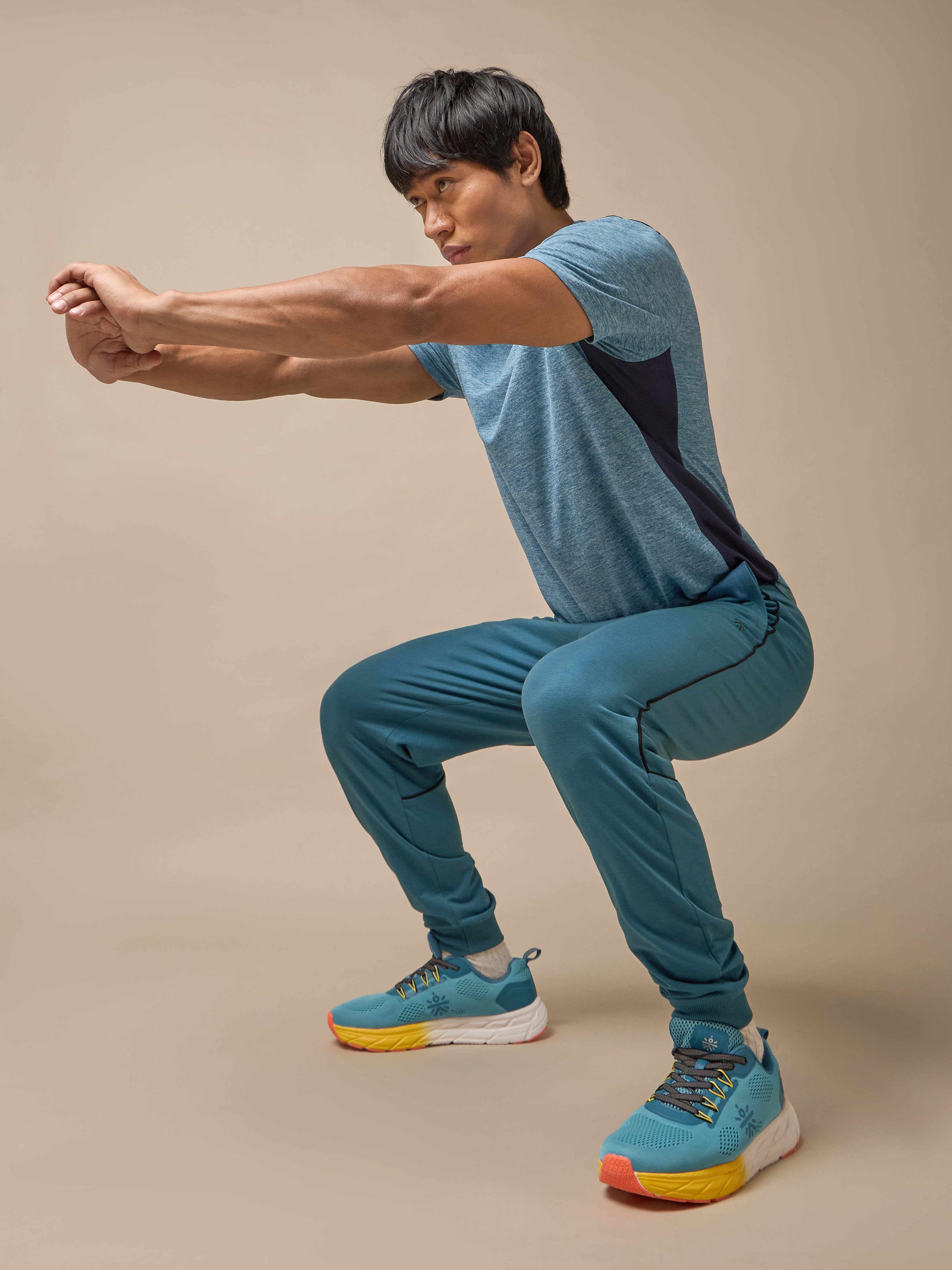 Men's Amp Up Performance Blue Comfortech T-shirt