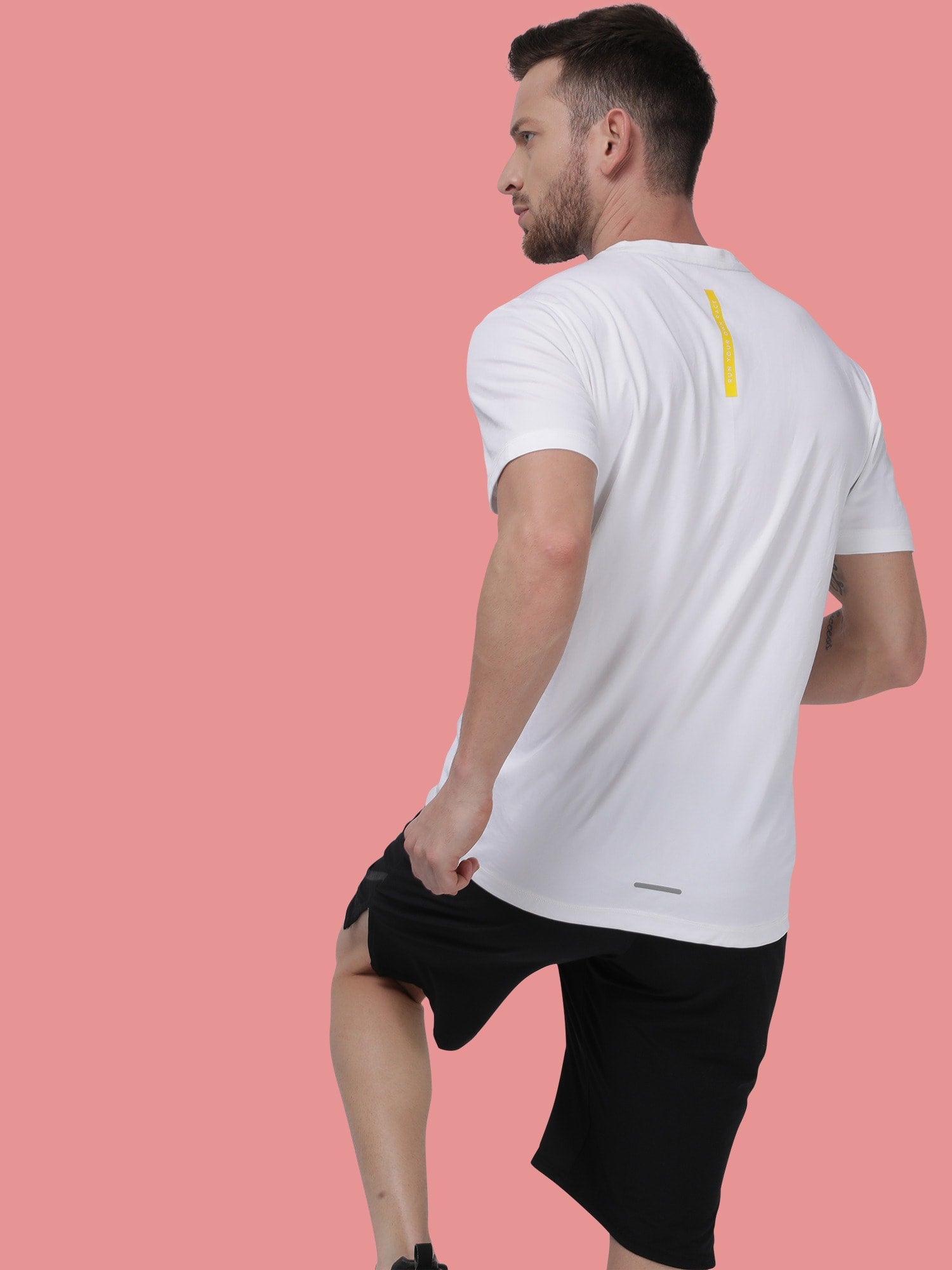 Vital Vent White Running Relaxed Tee