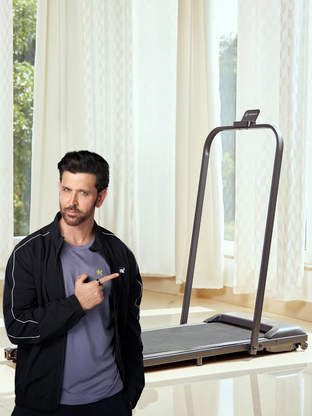 Cult Walking pad Prime 3.5HP Peak DC Motorized Treadmill | Max Speed-10kmph | Max Weight-100kg | Walking Pad for Home Use (with 6 months extended warranty)