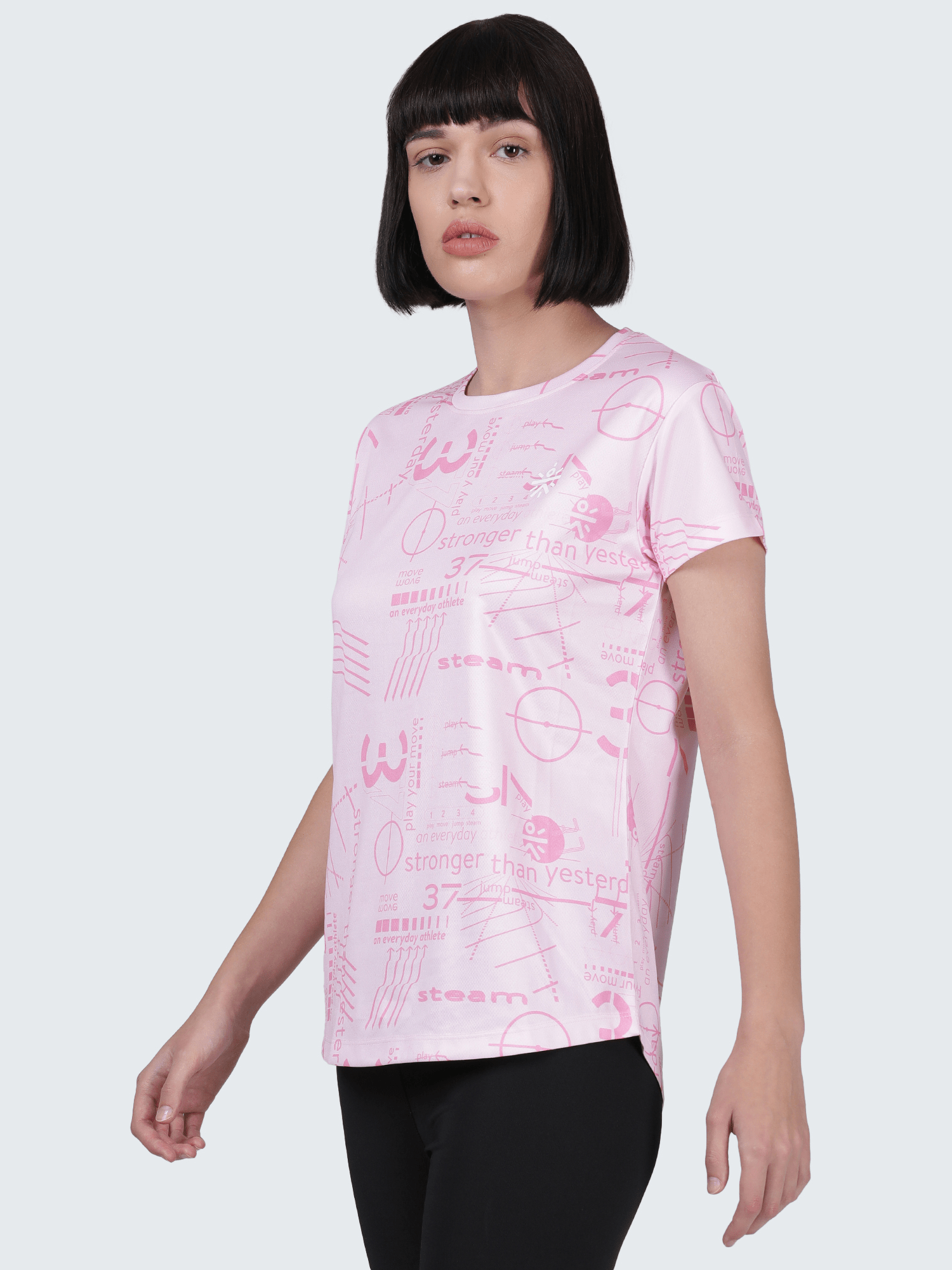 Code Hiero Pink Gym Tee