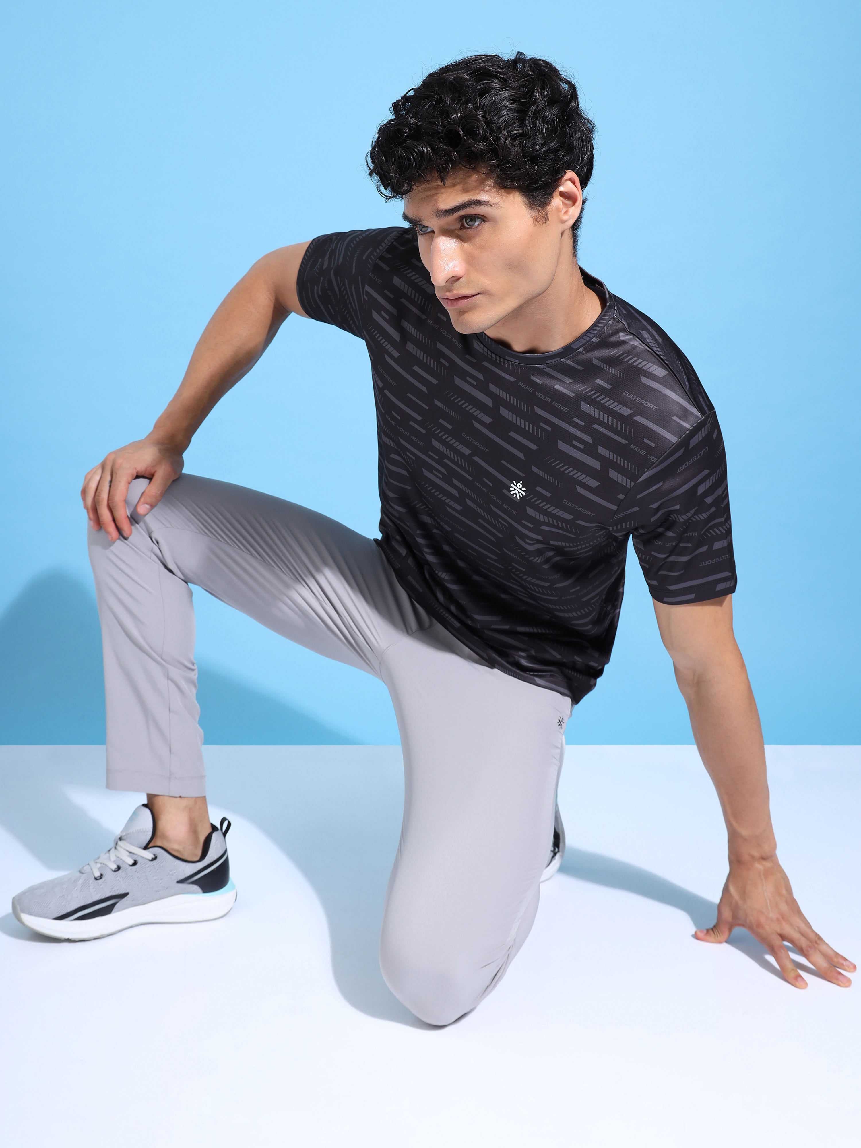 Typographic Print Running T-shirt