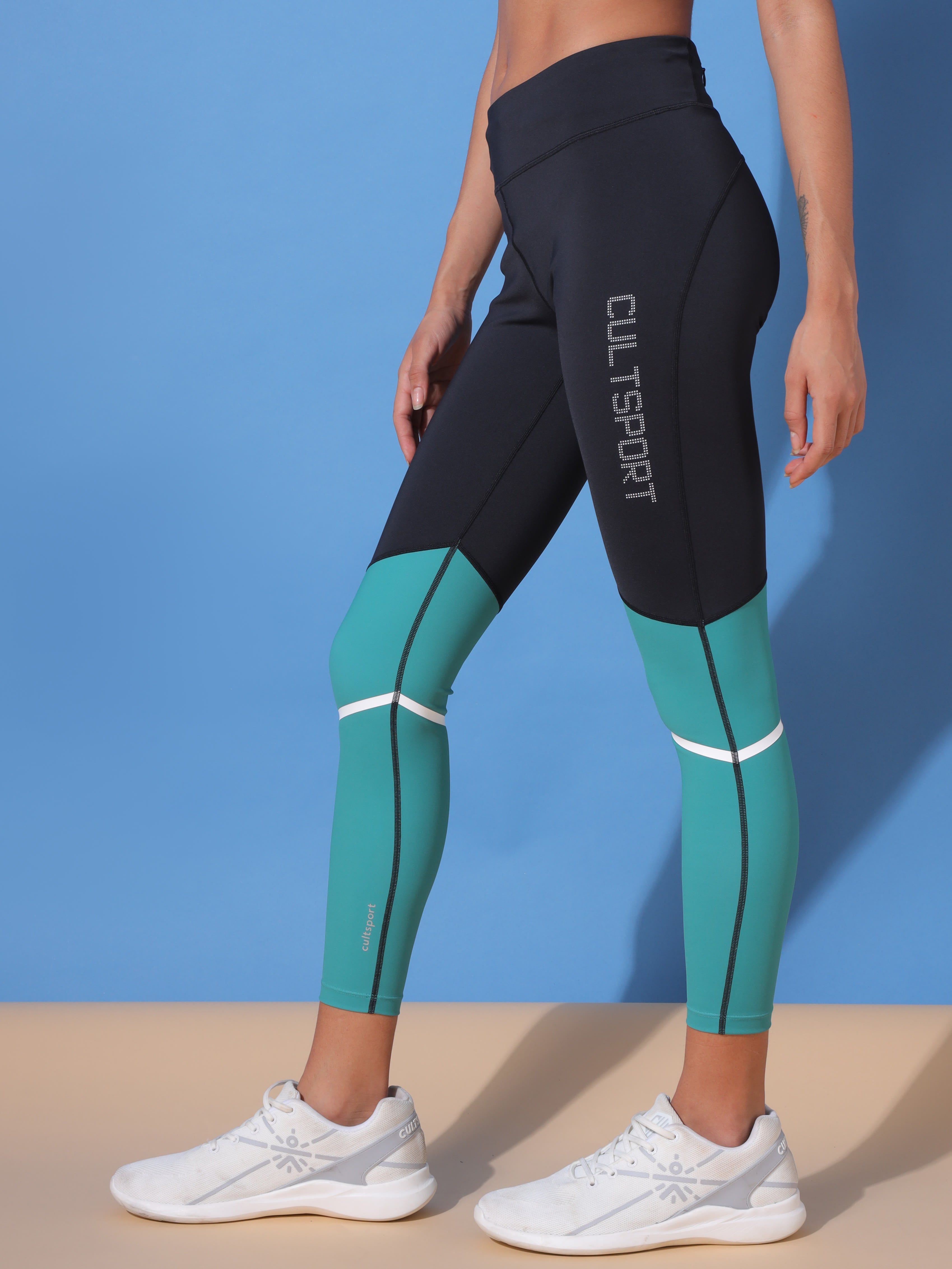 AbsoluteFit Colourblock High Waist Tights