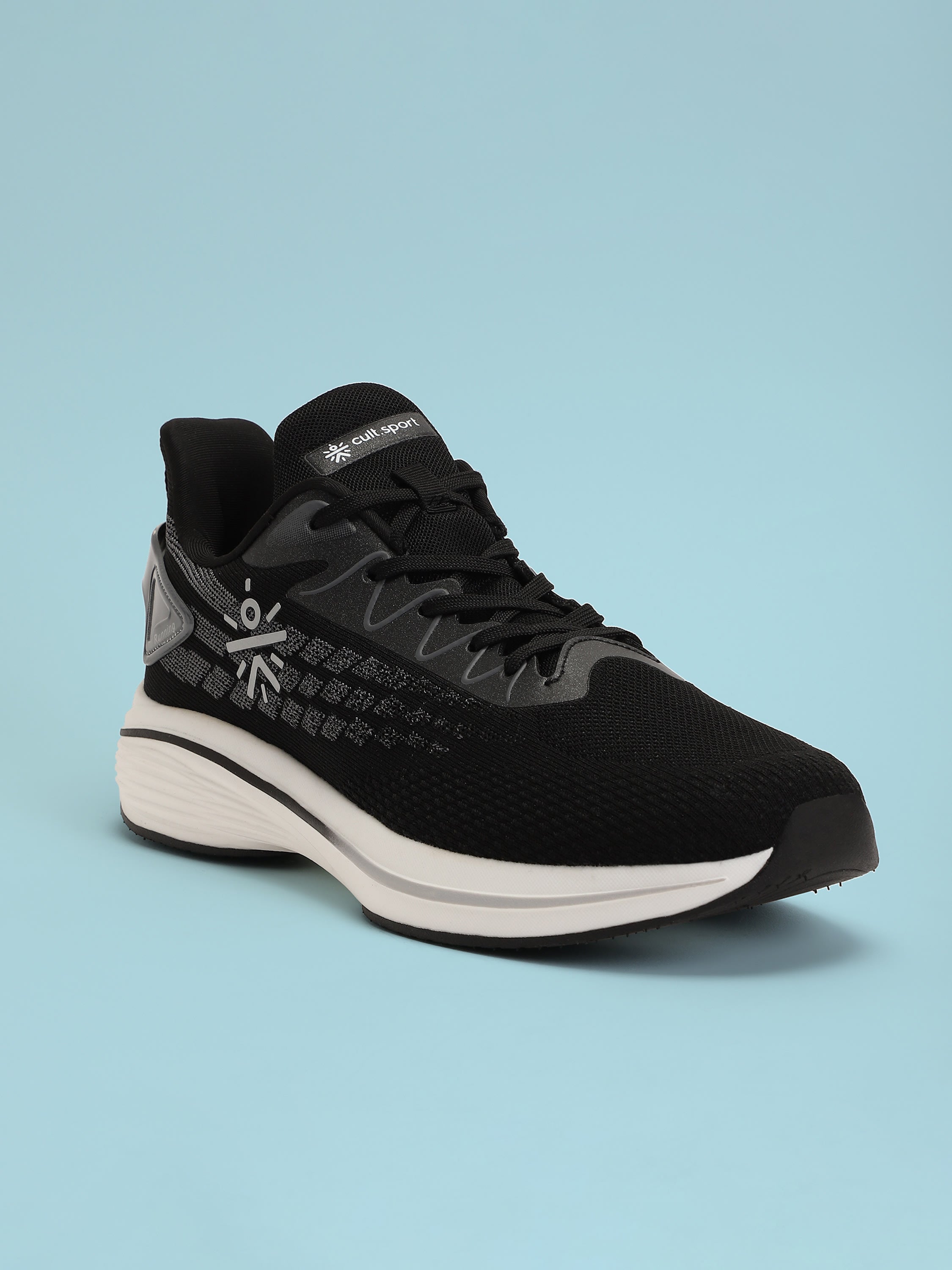 cult Active Men Running Shoes - Black