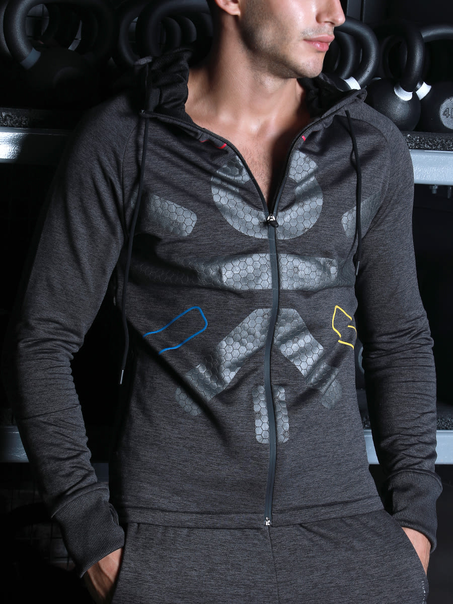 Men Charcoal Signature Training Hoodie