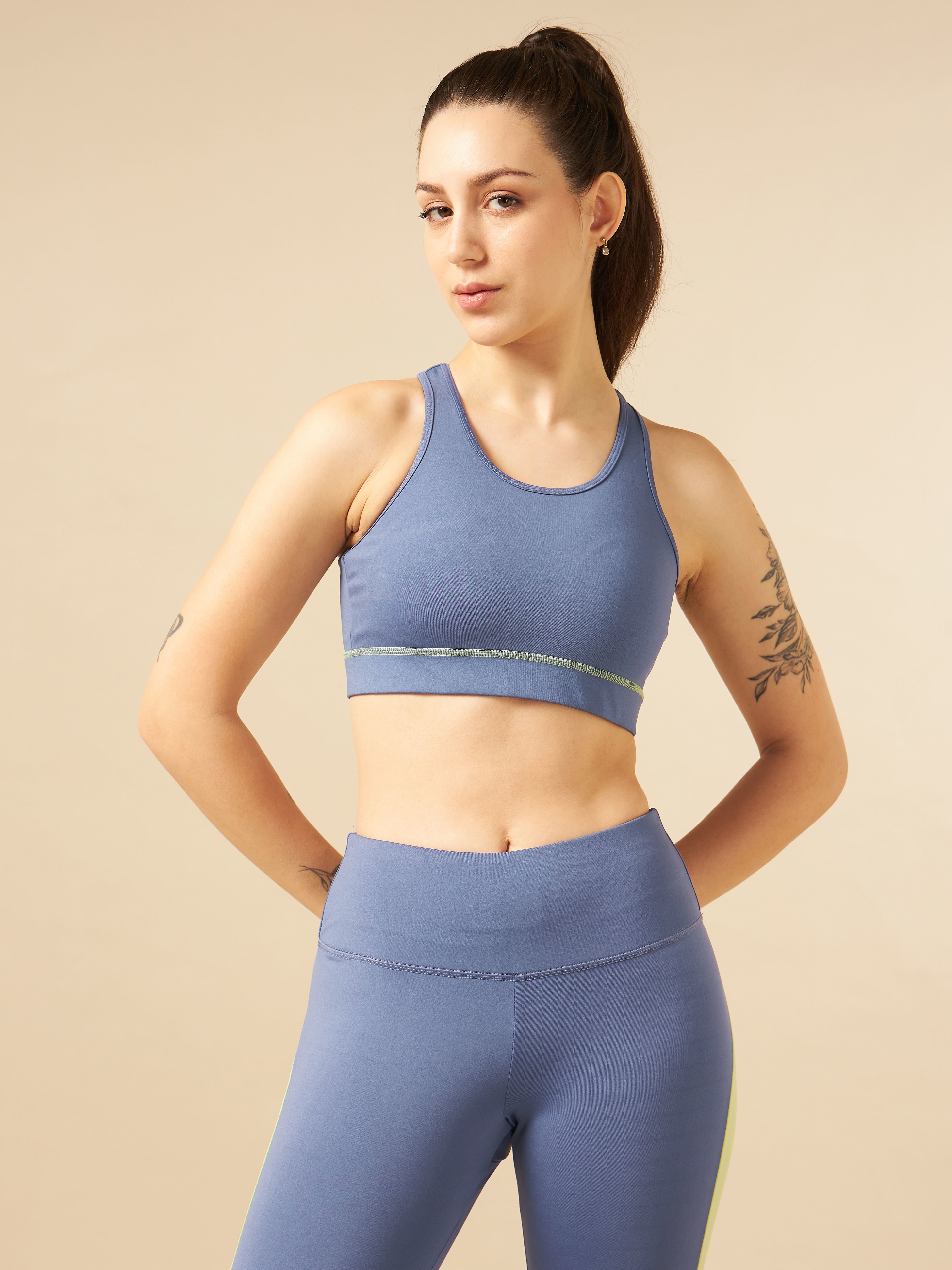 Purple Train-in Medium Support Sports Bra