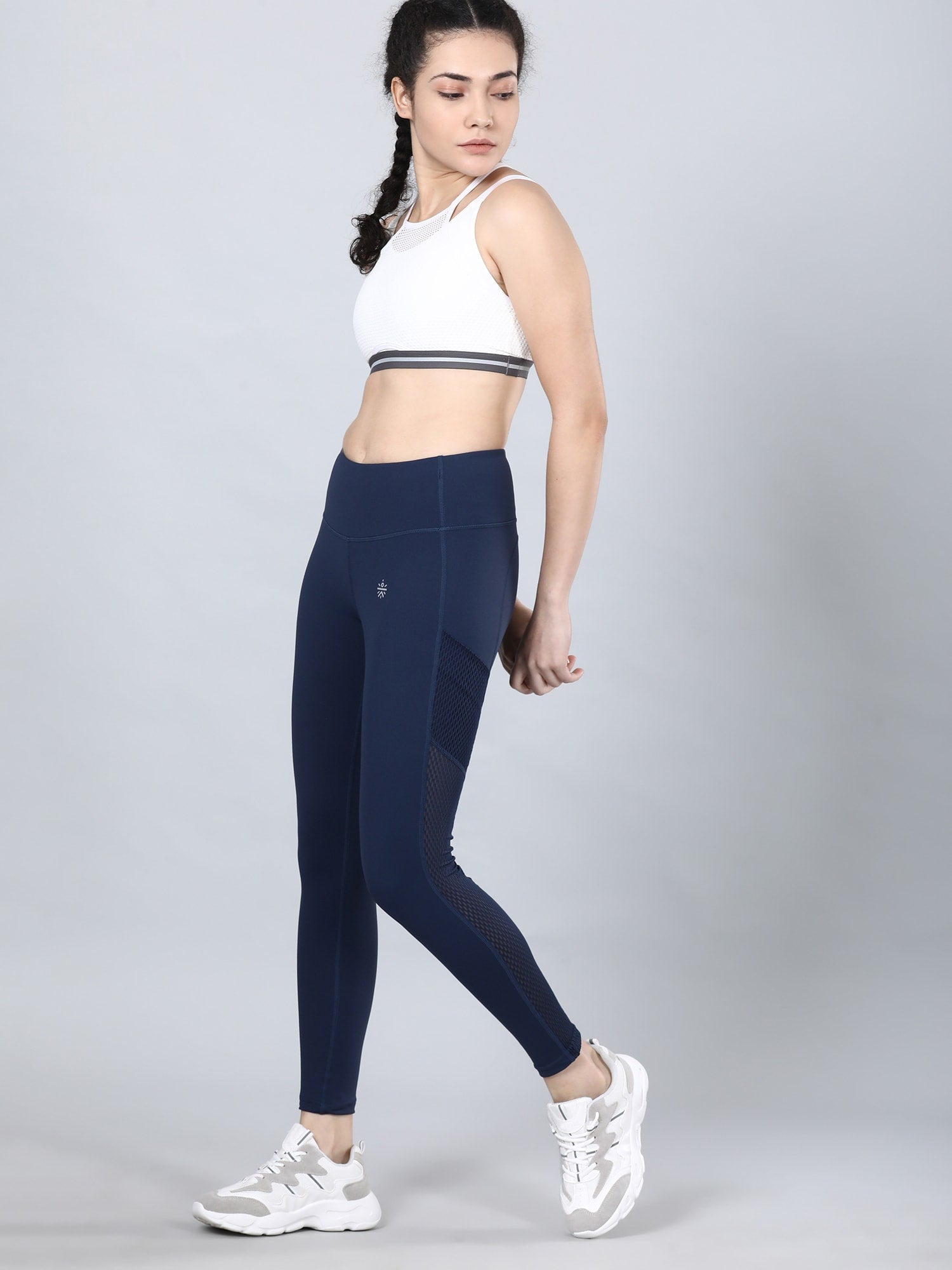 Absolute Fit High Spirit Navy Mesh Leggings